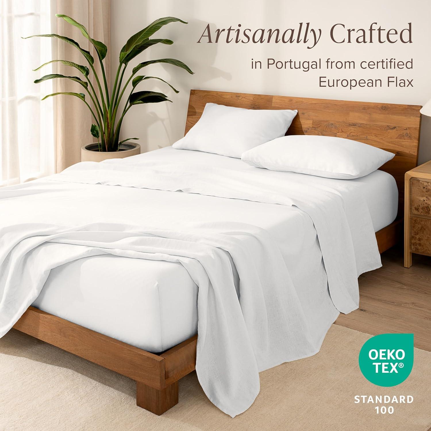 Bare Home 100% Linen Sheet Set