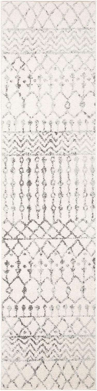 Tulum TUL270 Power Loomed Runner Rug - Ivory/Grey - 2'x7' - Safavieh.