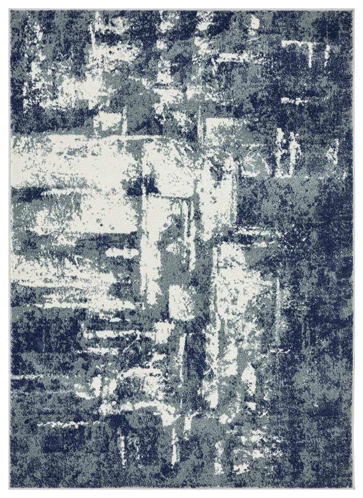 Luxe Weavers Abstract Modern Area Rug, Blue 6x9
