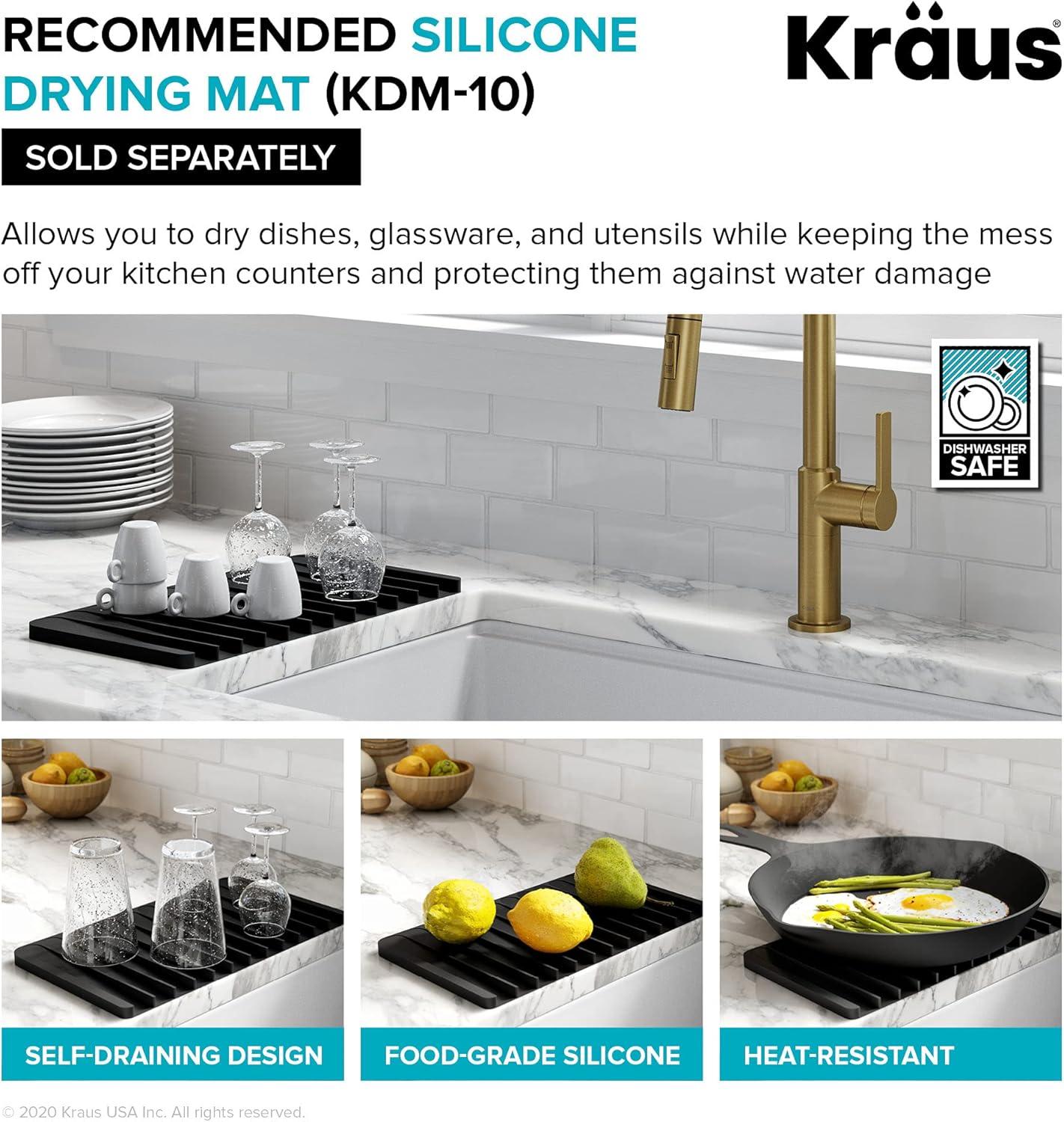 KRAUS Standart Pro Undermount 16 Gauge Stainless Steel Bar Kitchen Sink