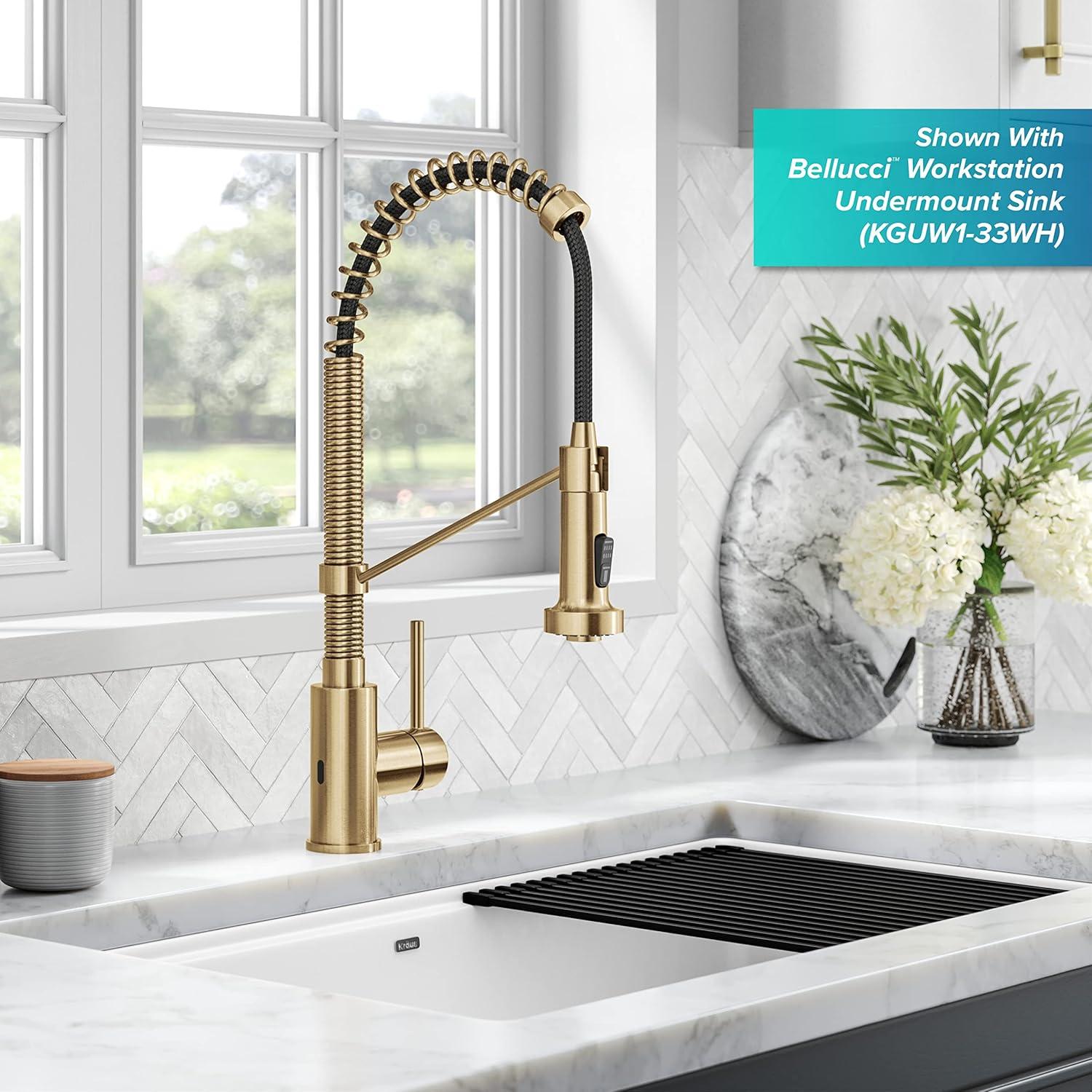 Kraus Bolden Touchless Sensor Commercial Style 2-Function Single Handle Pull-Down Kitchen Faucet