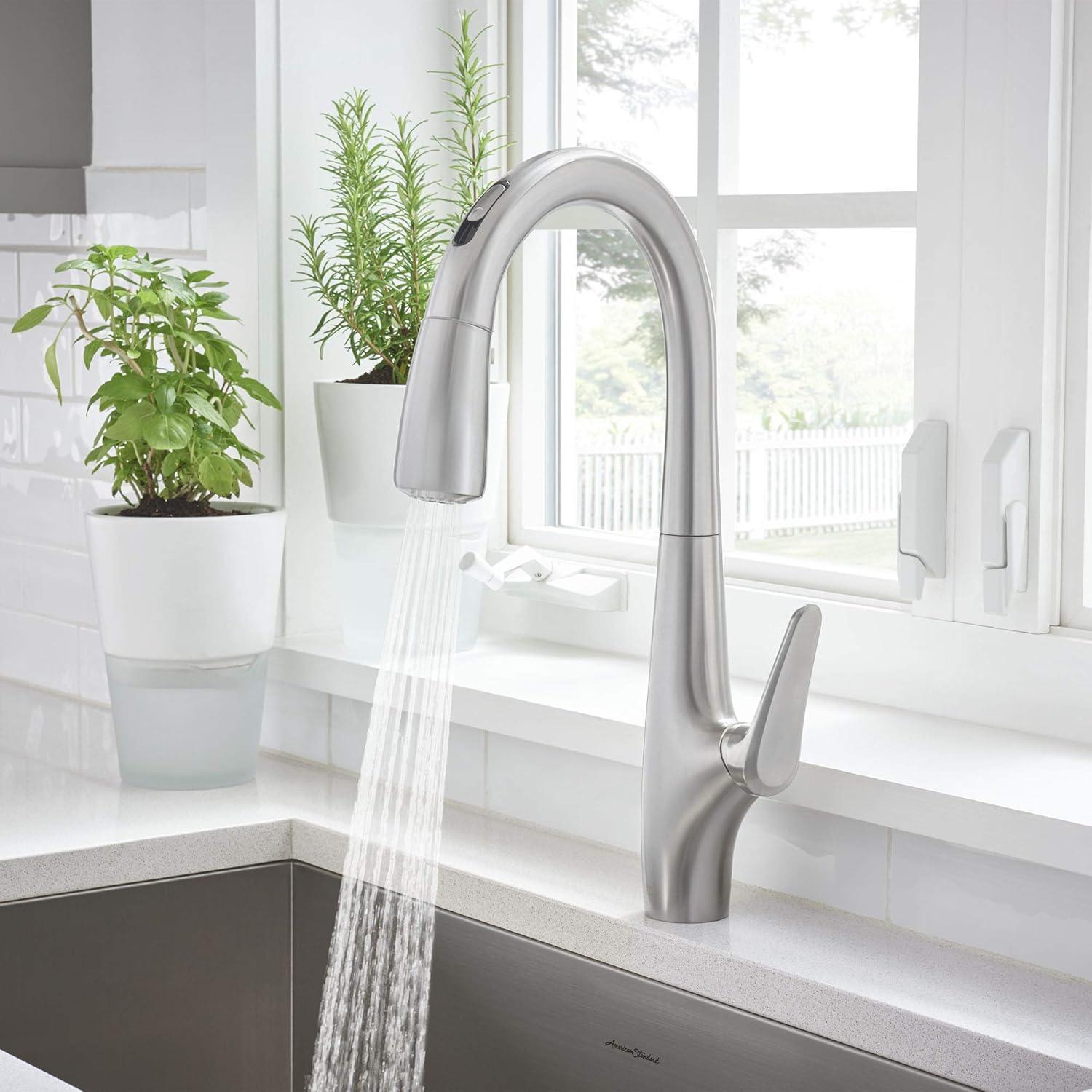 American Standard Avery Selectronic Single-Handle Pull-Down Sprayer Kitchen Faucet in Stainless Steel