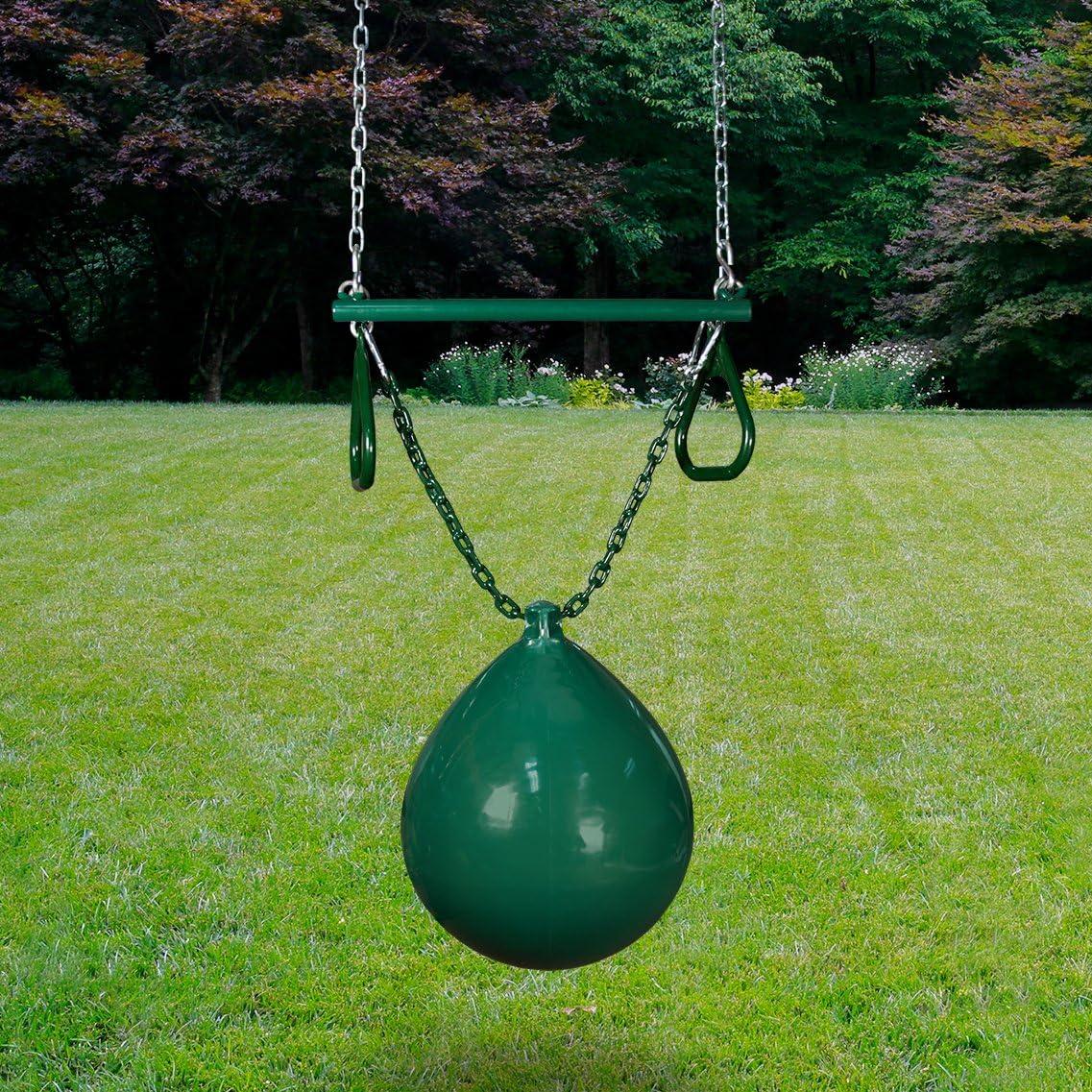 Gorilla Playsets Buoy Ball w/ Trapeze Bar - Green/Green