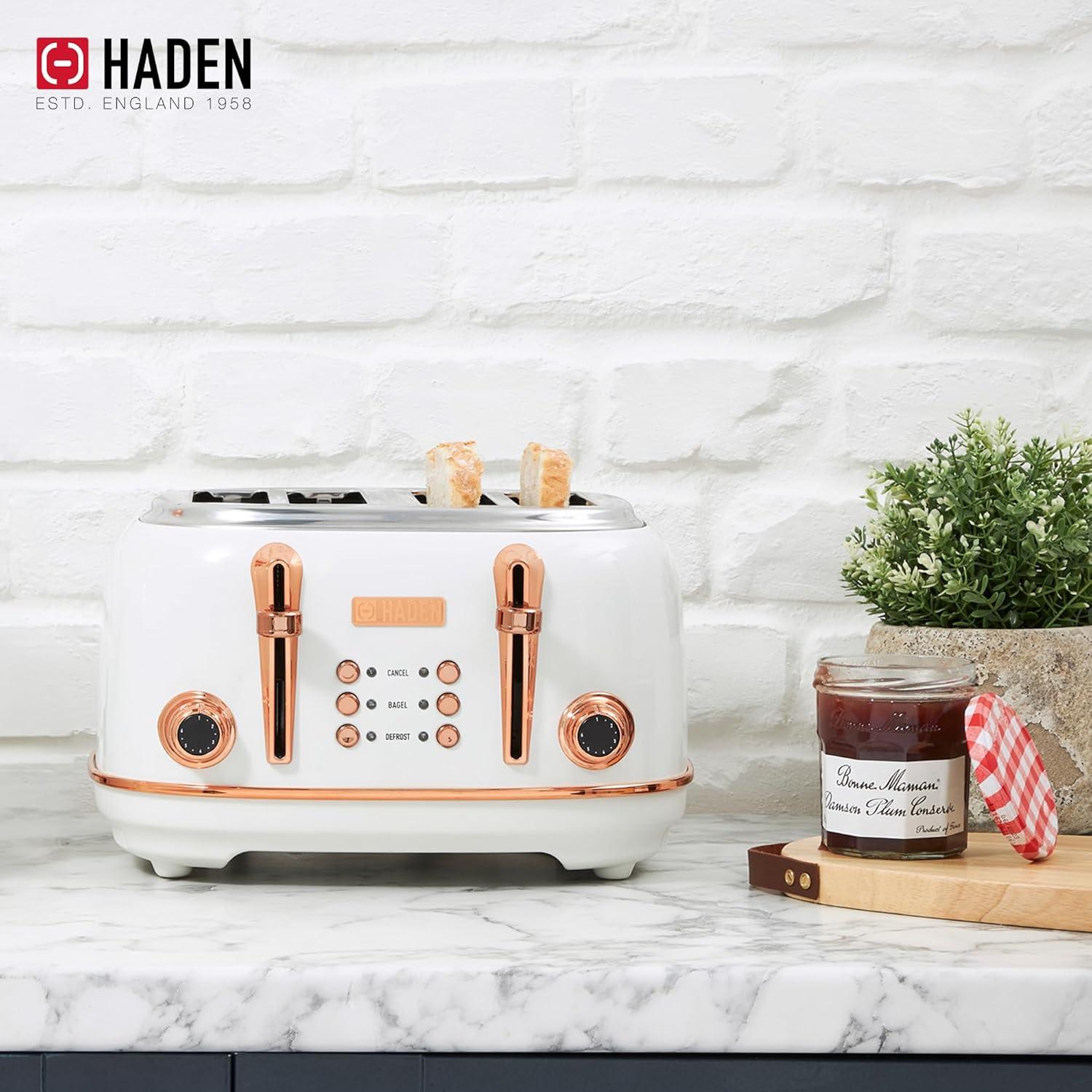 HADEN Heritage 4-Slice Wide Slot Toaster