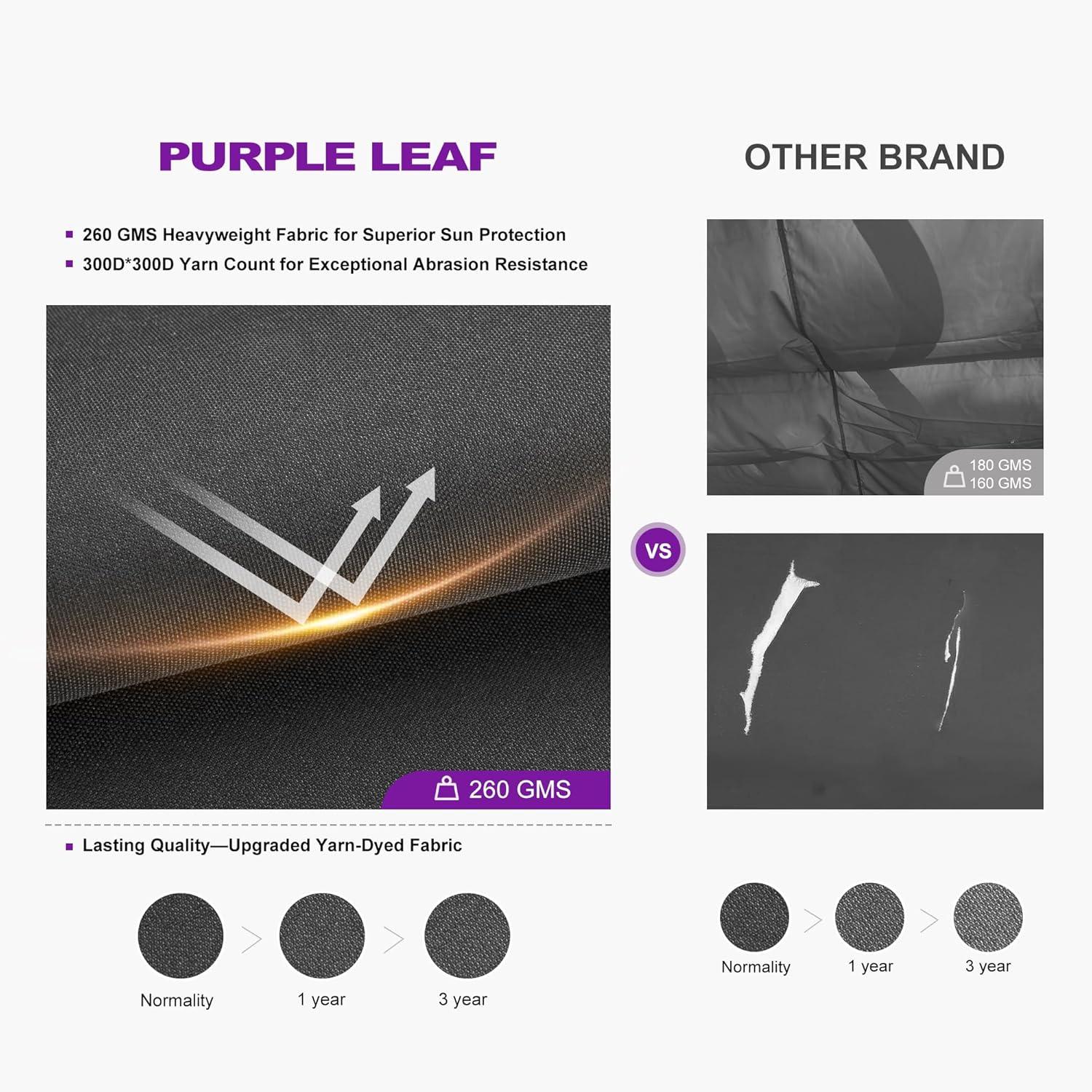 Purple Leaf Aluminum Pergola with Canopy