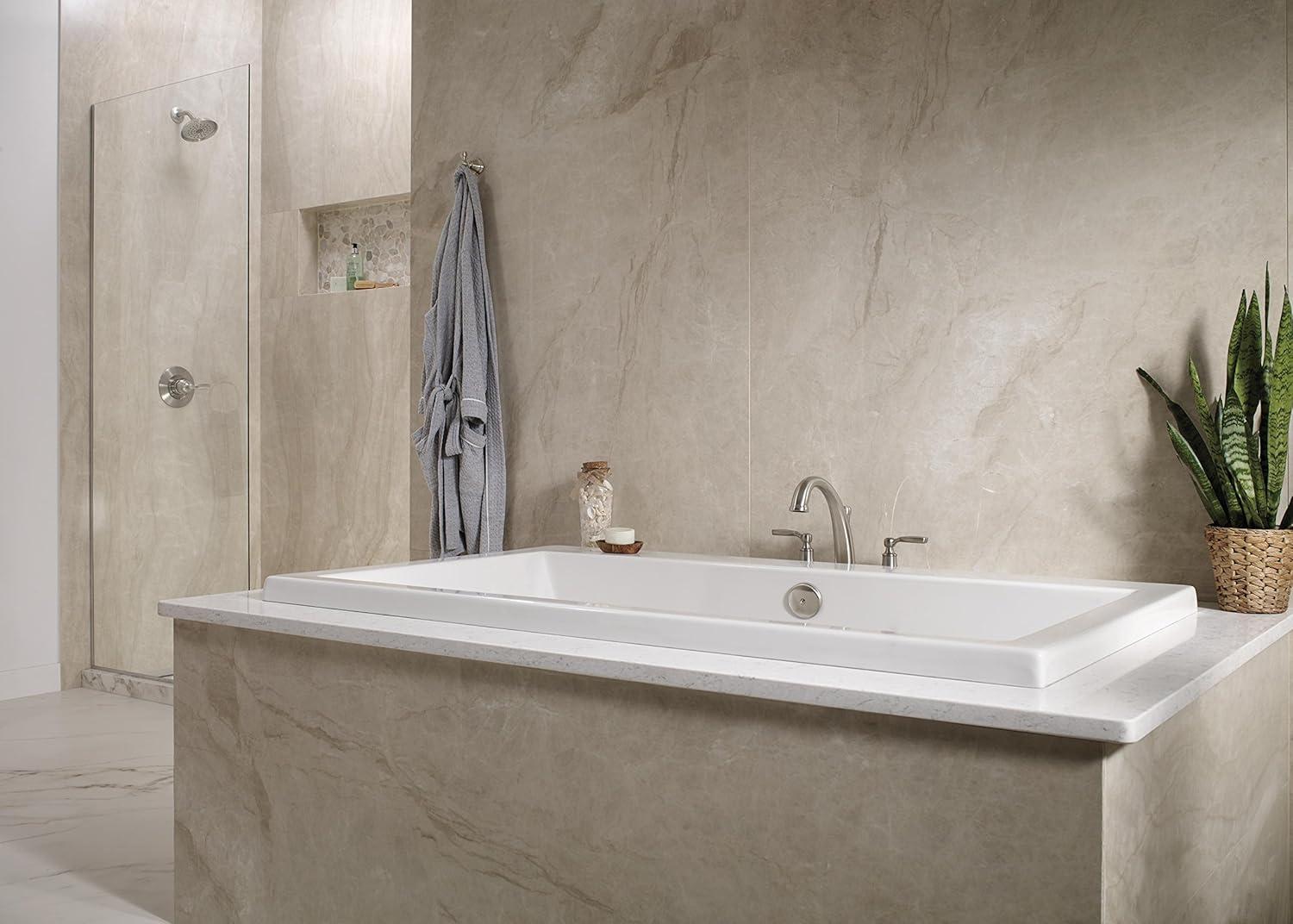 Double Handle Deck Mounted Roman Tub Faucet Trim