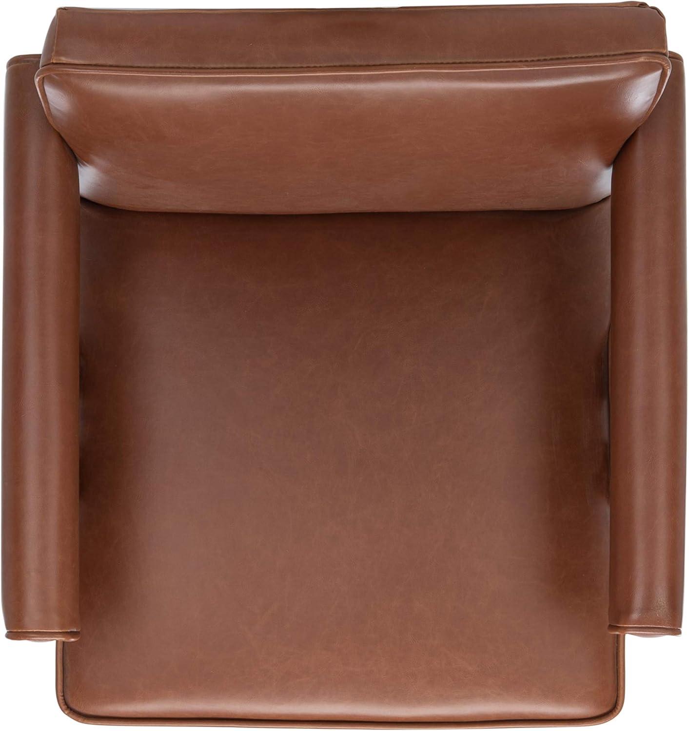 Suri Mid Century Arm Chair - ACH4508 - Navy/Walnut - Safavieh