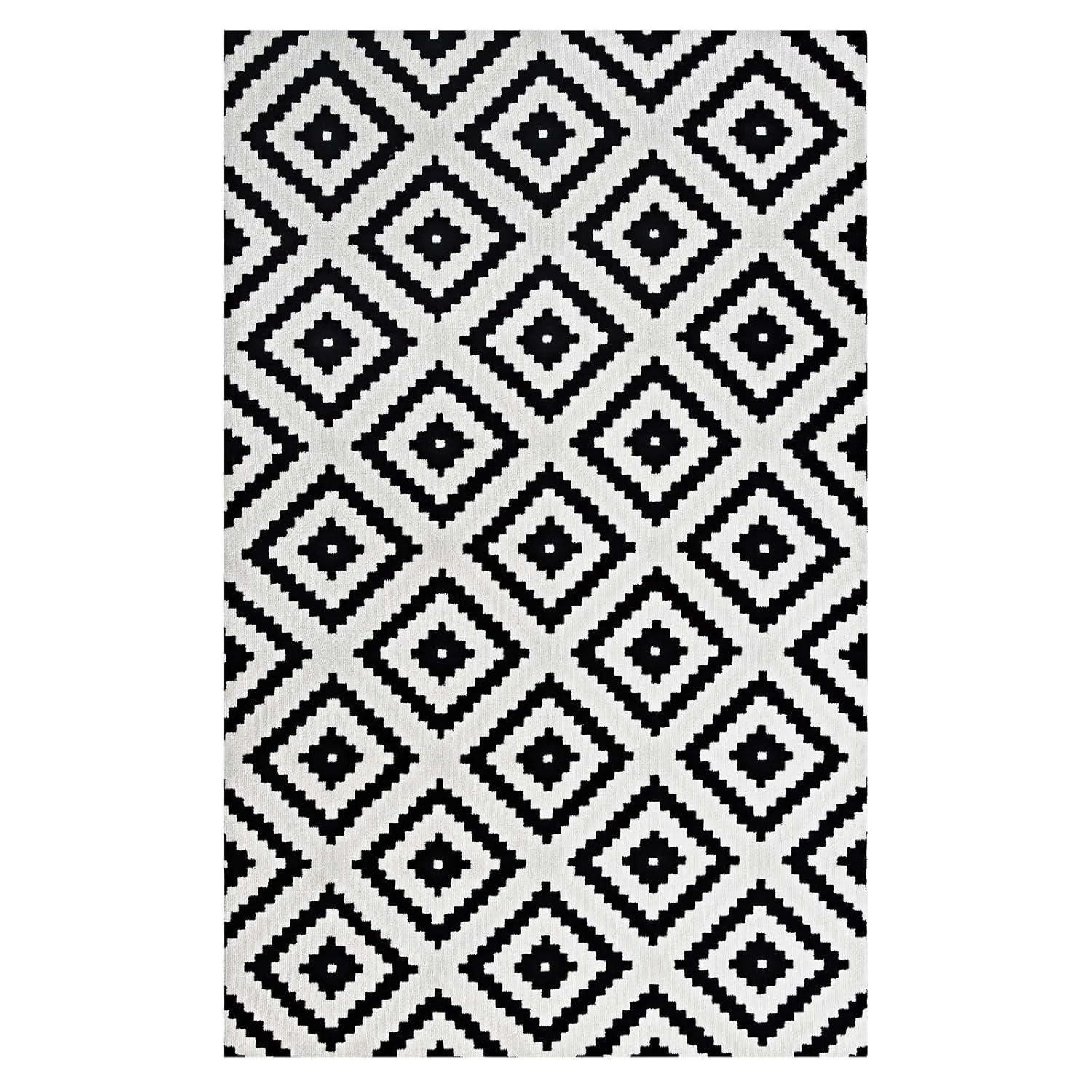 Modway Alika Abstract Diamond Trellis Area Rug