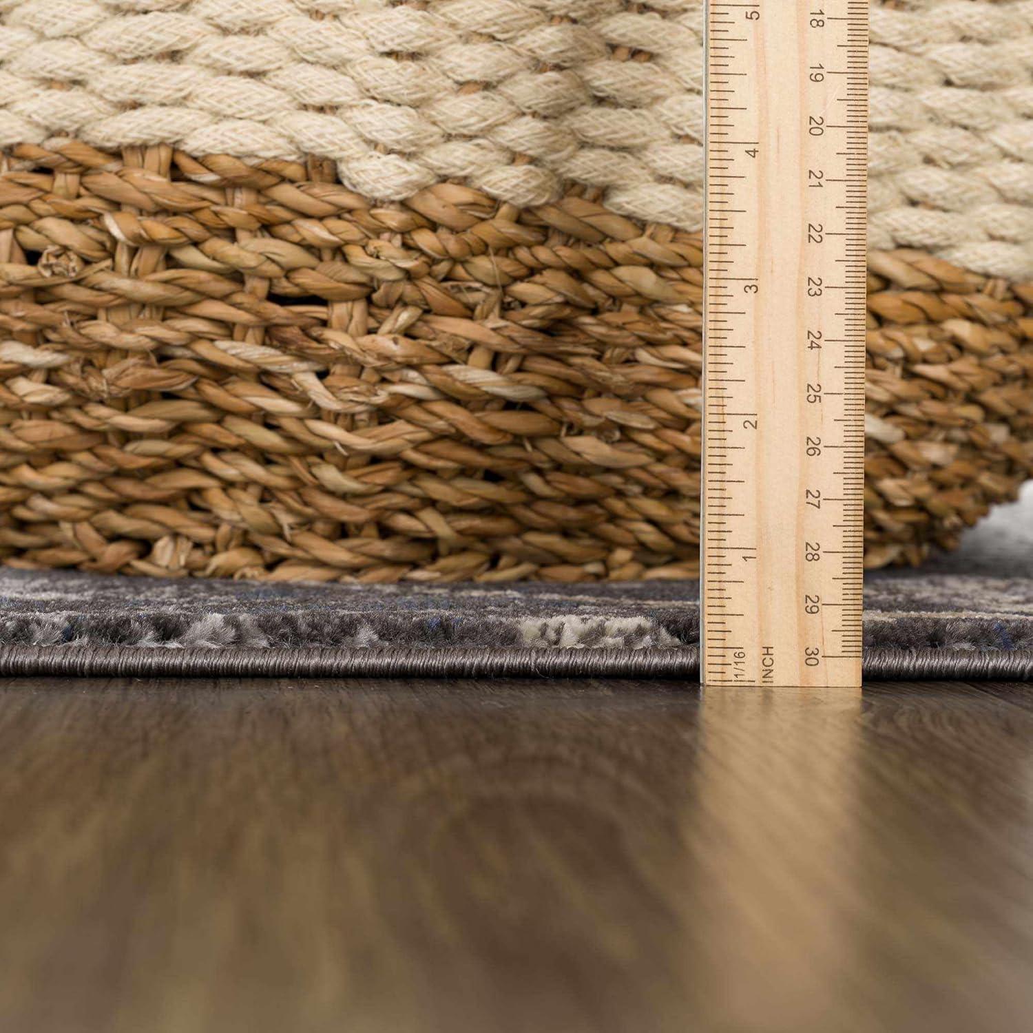 Hauteloom Rectangle Area Rug   Black