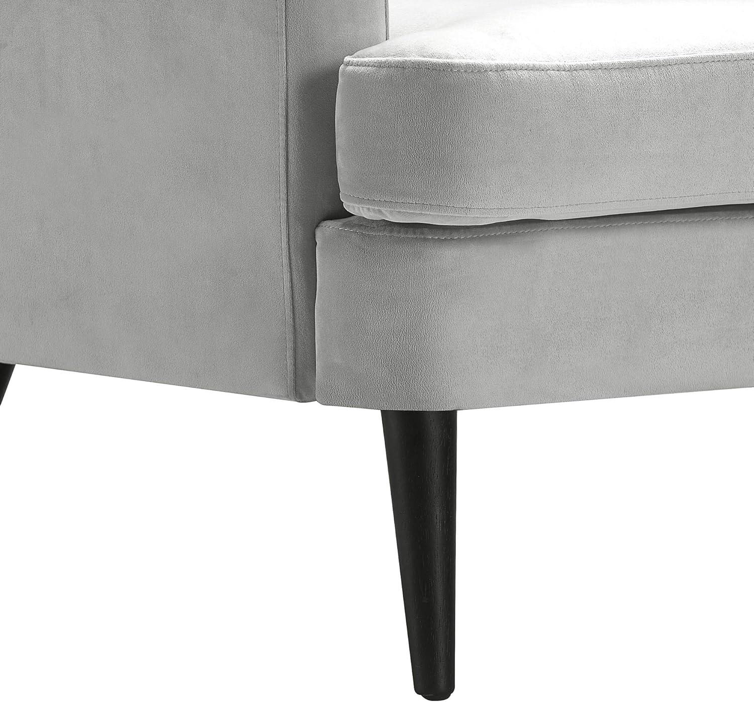 Elle Decor Celeste Tufted Velvet Accent Chair