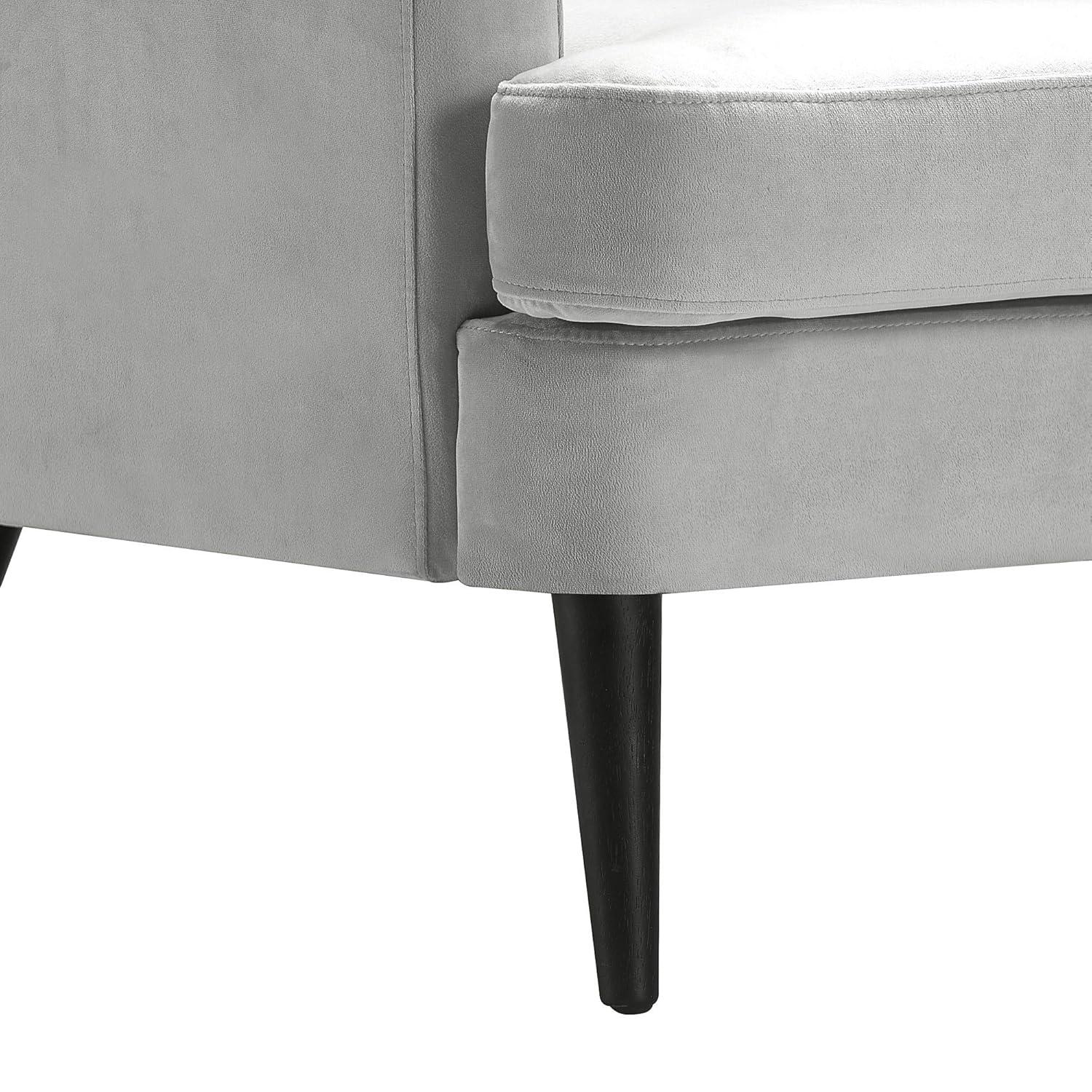 Elle Decor Celeste Tufted Velvet Accent Chair