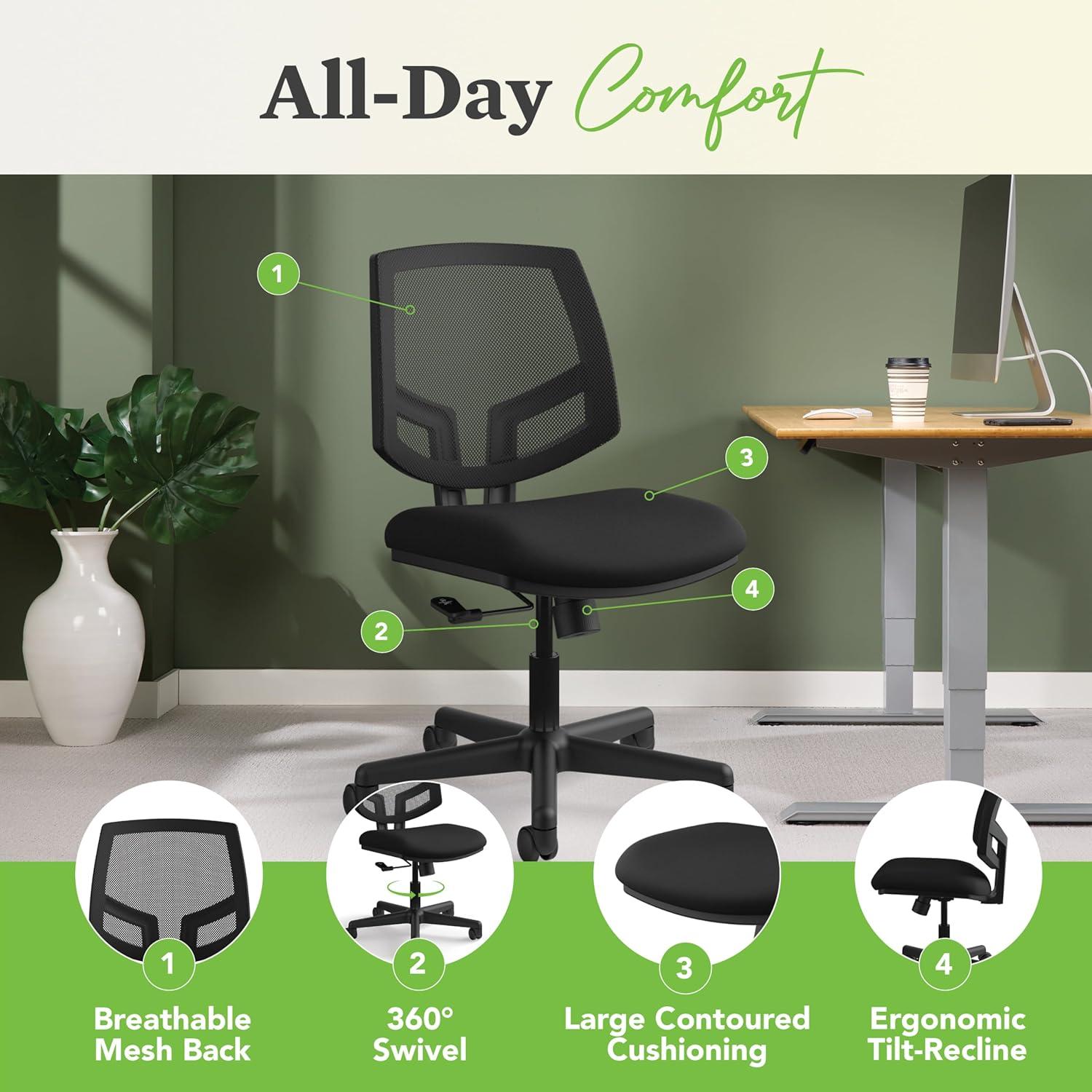 HON Volt Mesh Back Task Chair, Black