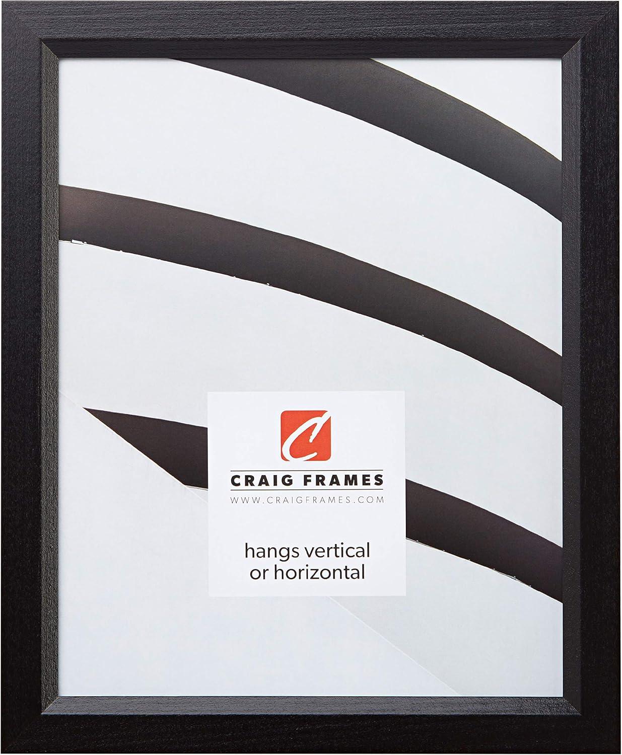 Craig 15x19 Black Wood Grain Wall Picture Frame