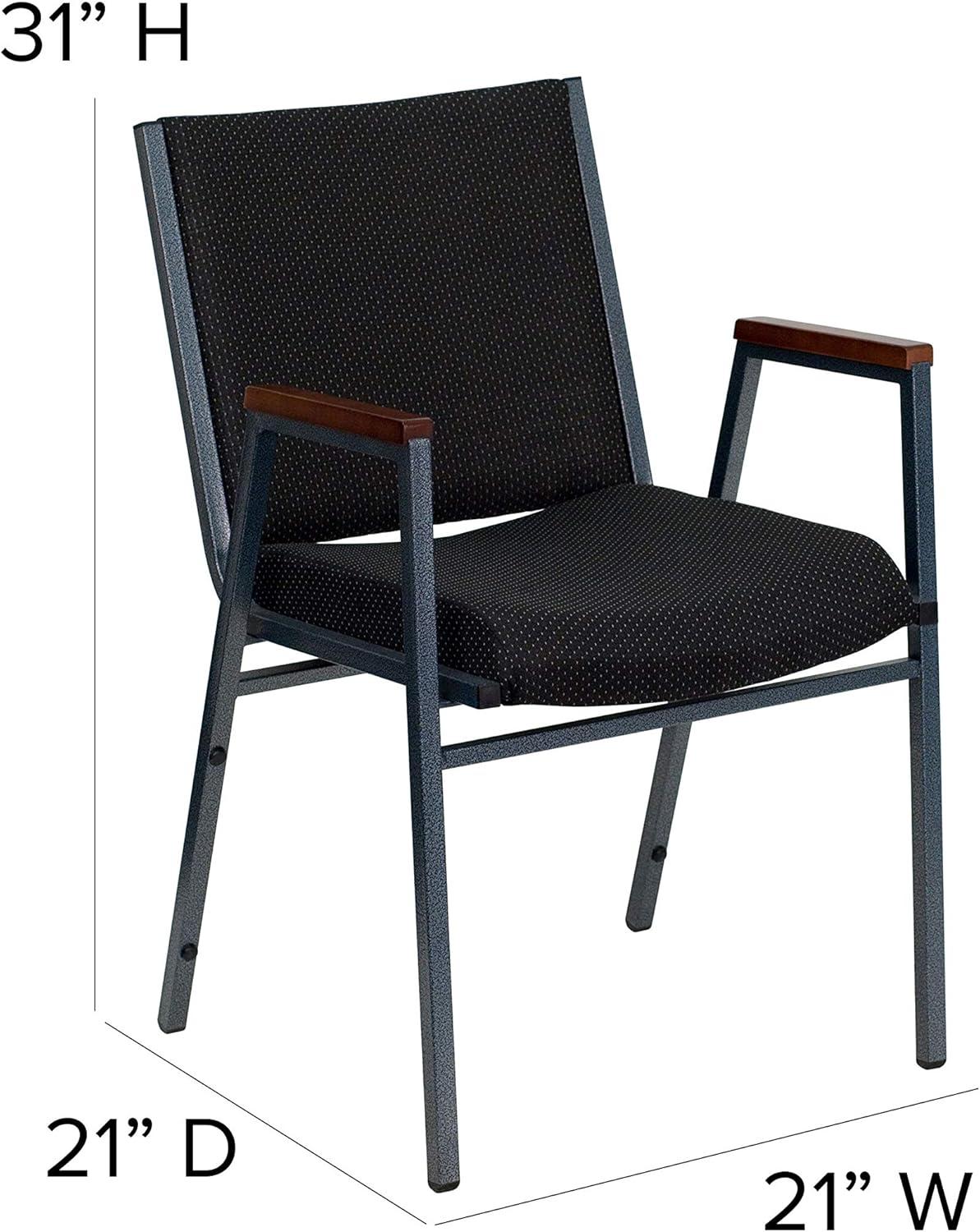 Flash Furniture Aliya Heavy Duty Stack Chair with Arms (Set of 4)