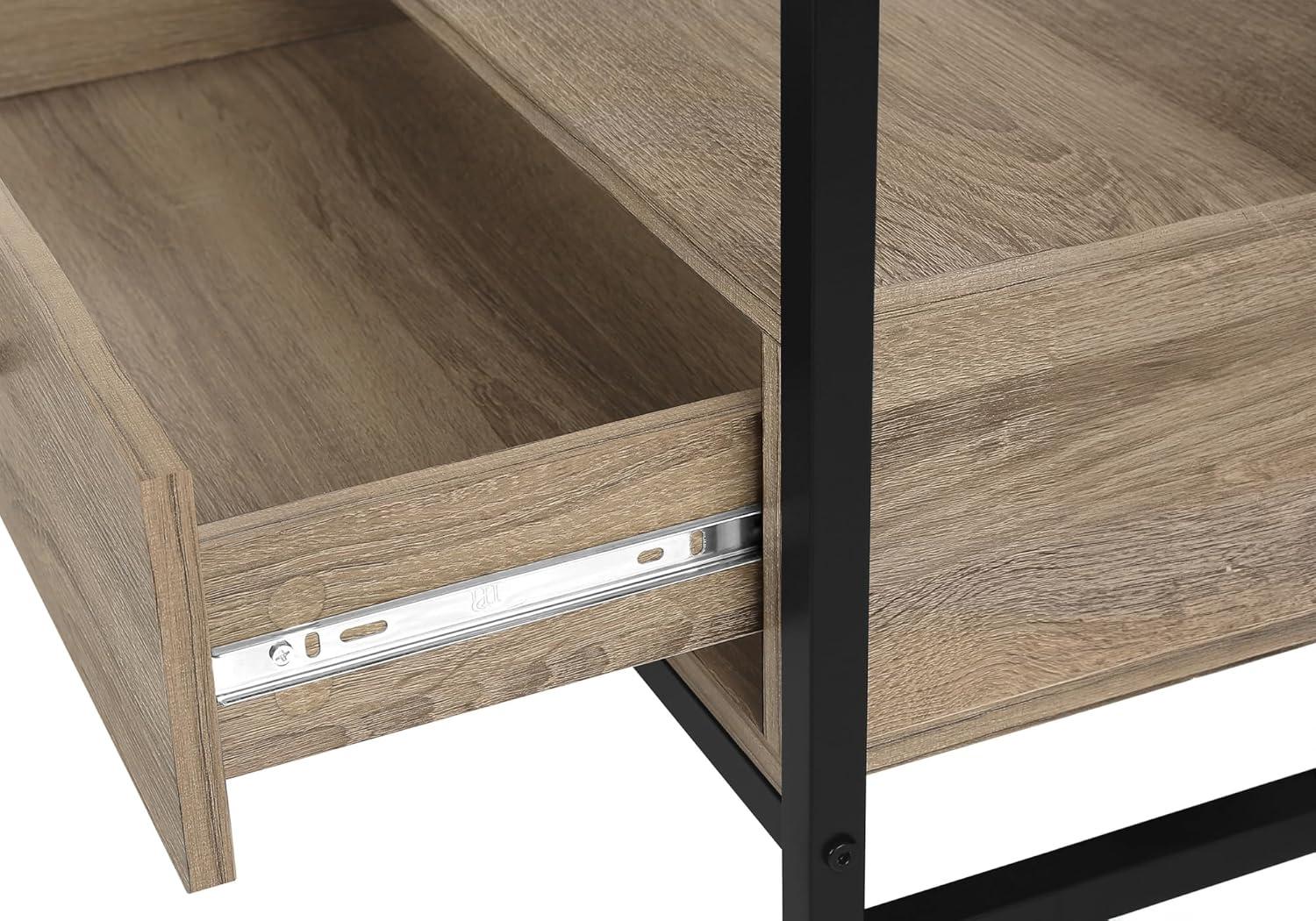 Ophelia & Co. Tv Stand, 48 Inch, Console, Media Entertainment Center, Storage Drawers, Living Room, Bedroom, Laminate, Metal, Contemporary, Modern