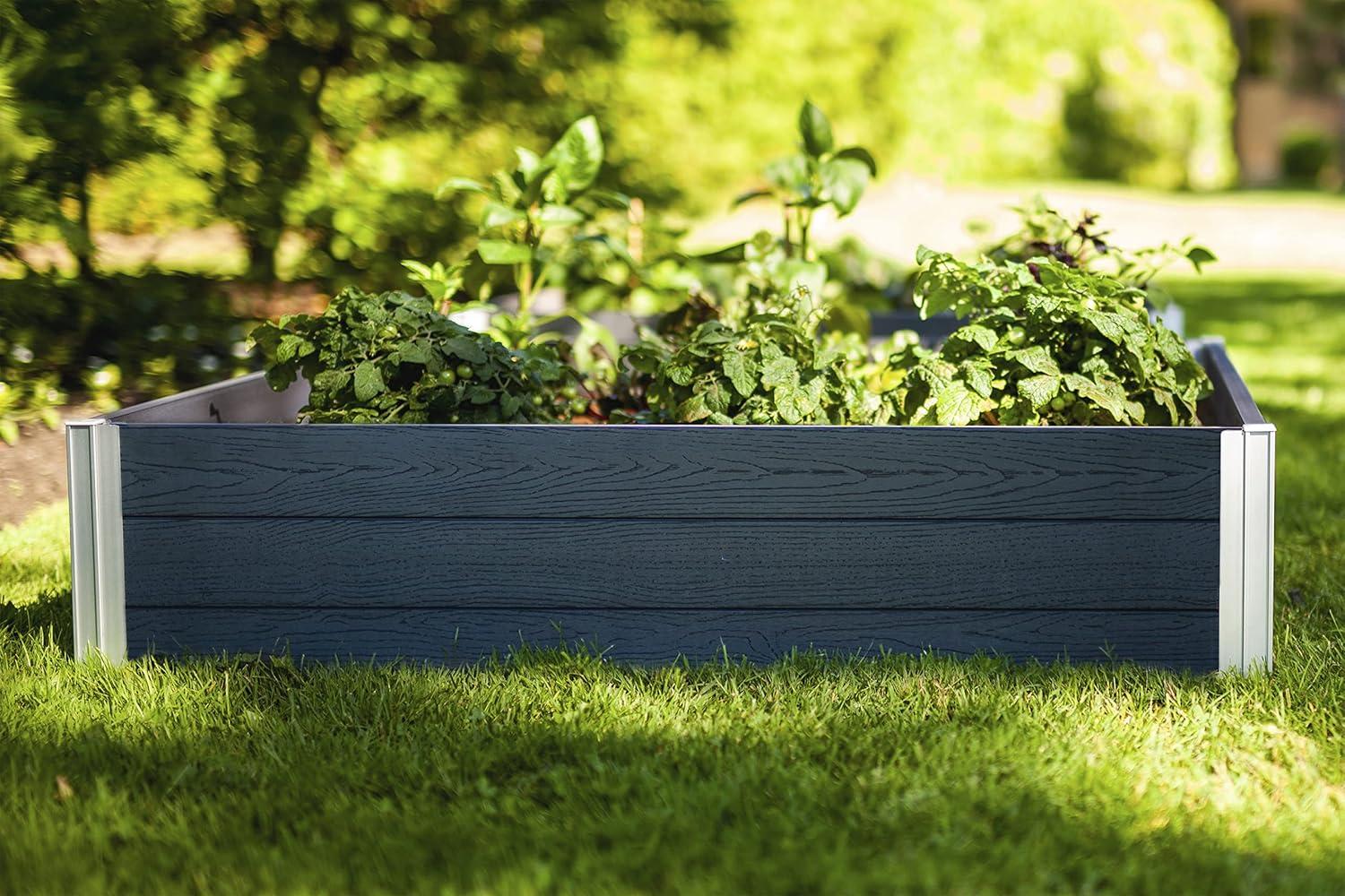 Vita Urbana 4 ft x 4 ft Vinyl Raised Garden Bed