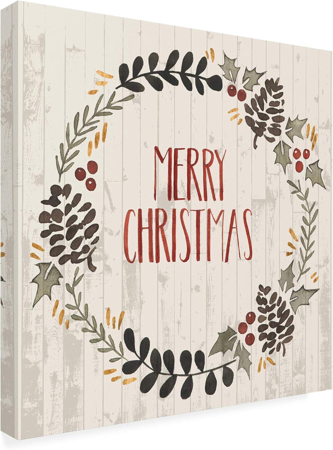 Trademark Fine Art 'Rustic Christmas II' Canvas Art by Grace Popp
