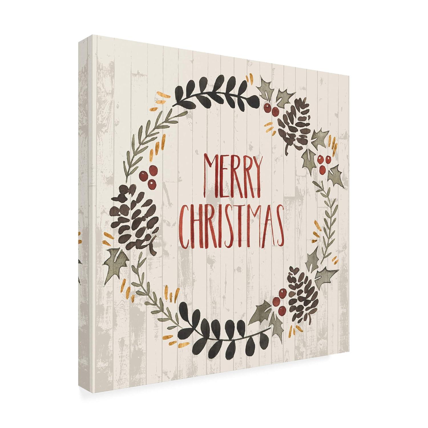 Trademark Fine Art 'Rustic Christmas II' Canvas Art by Grace Popp