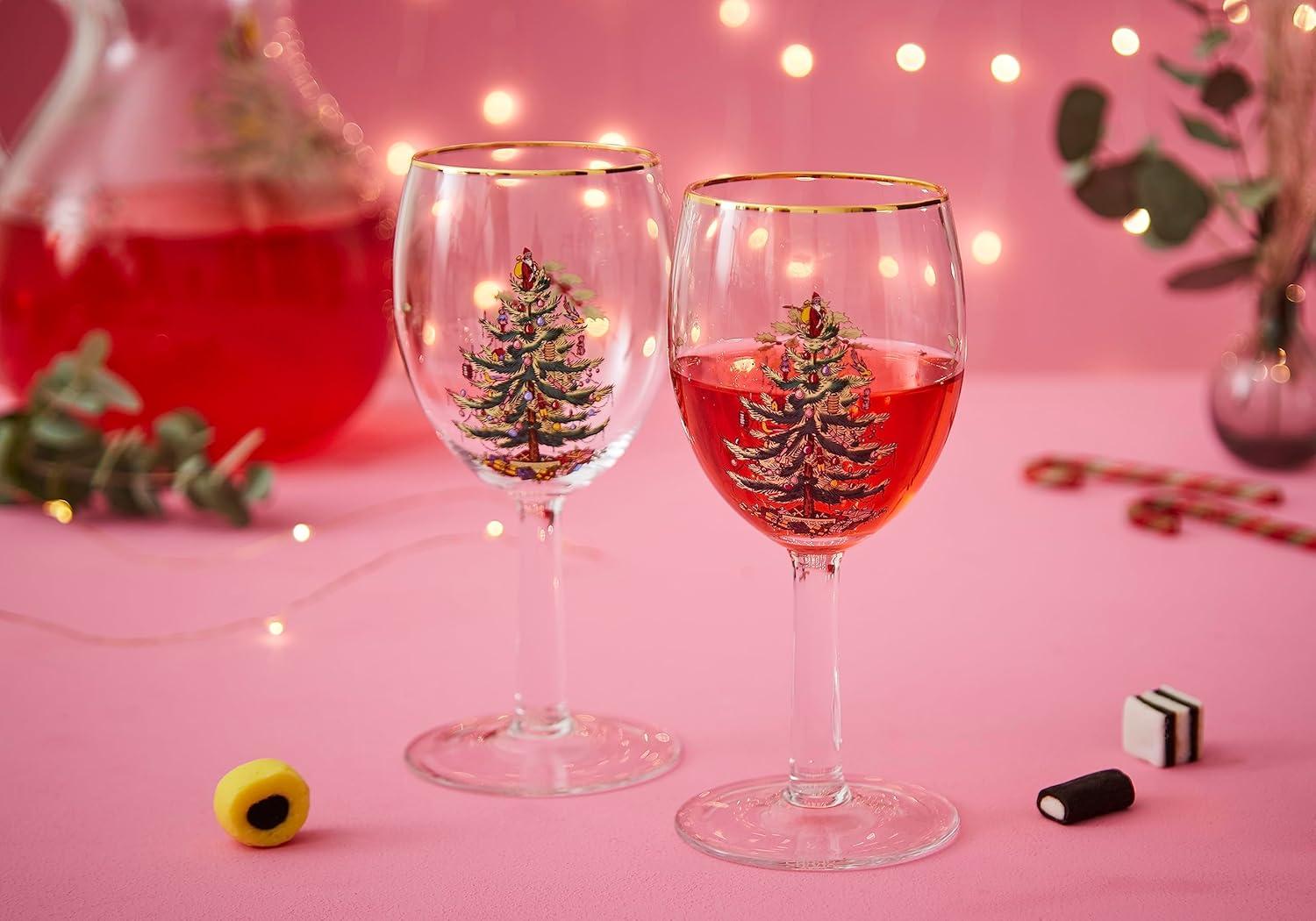 Spode Christmas Tree Wine Glasses (Set of 4)