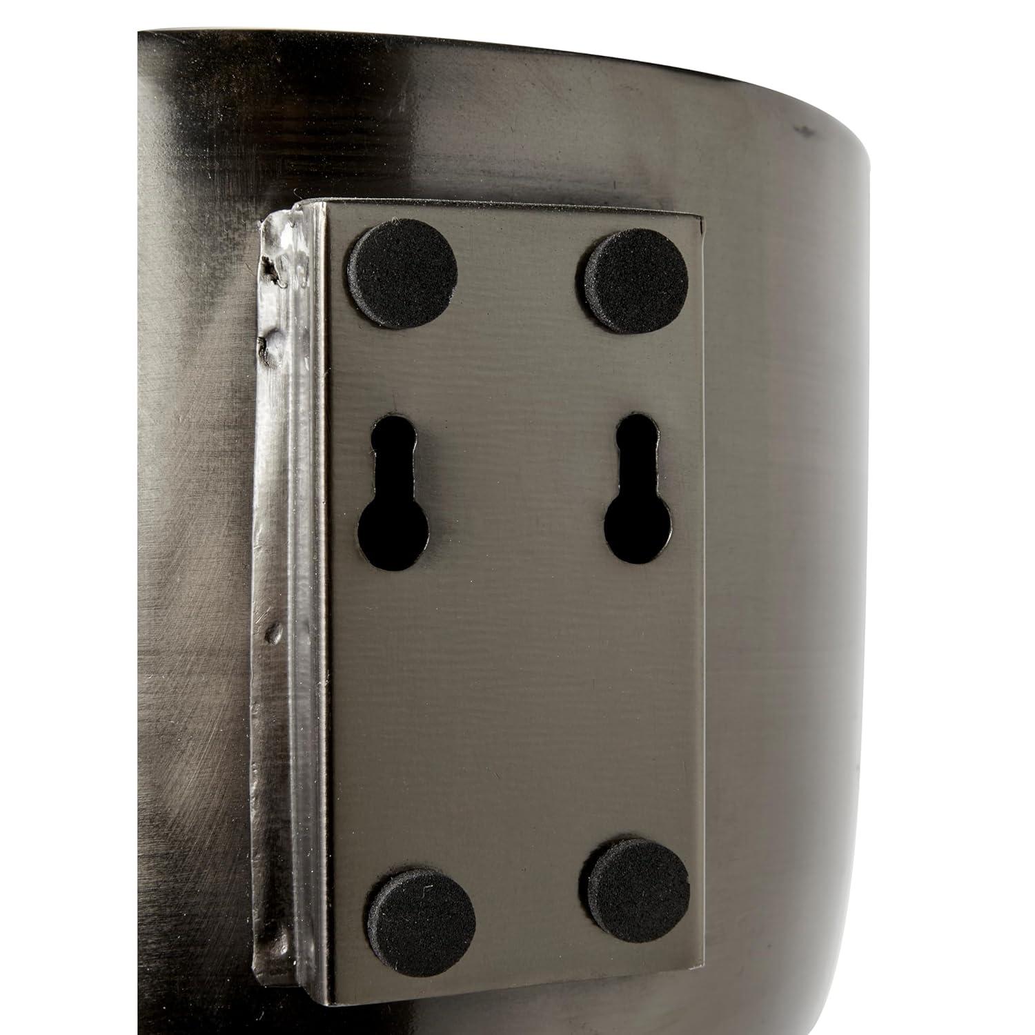 Set of 3 Contemporary Metal Planters in Stands - Olivia & May