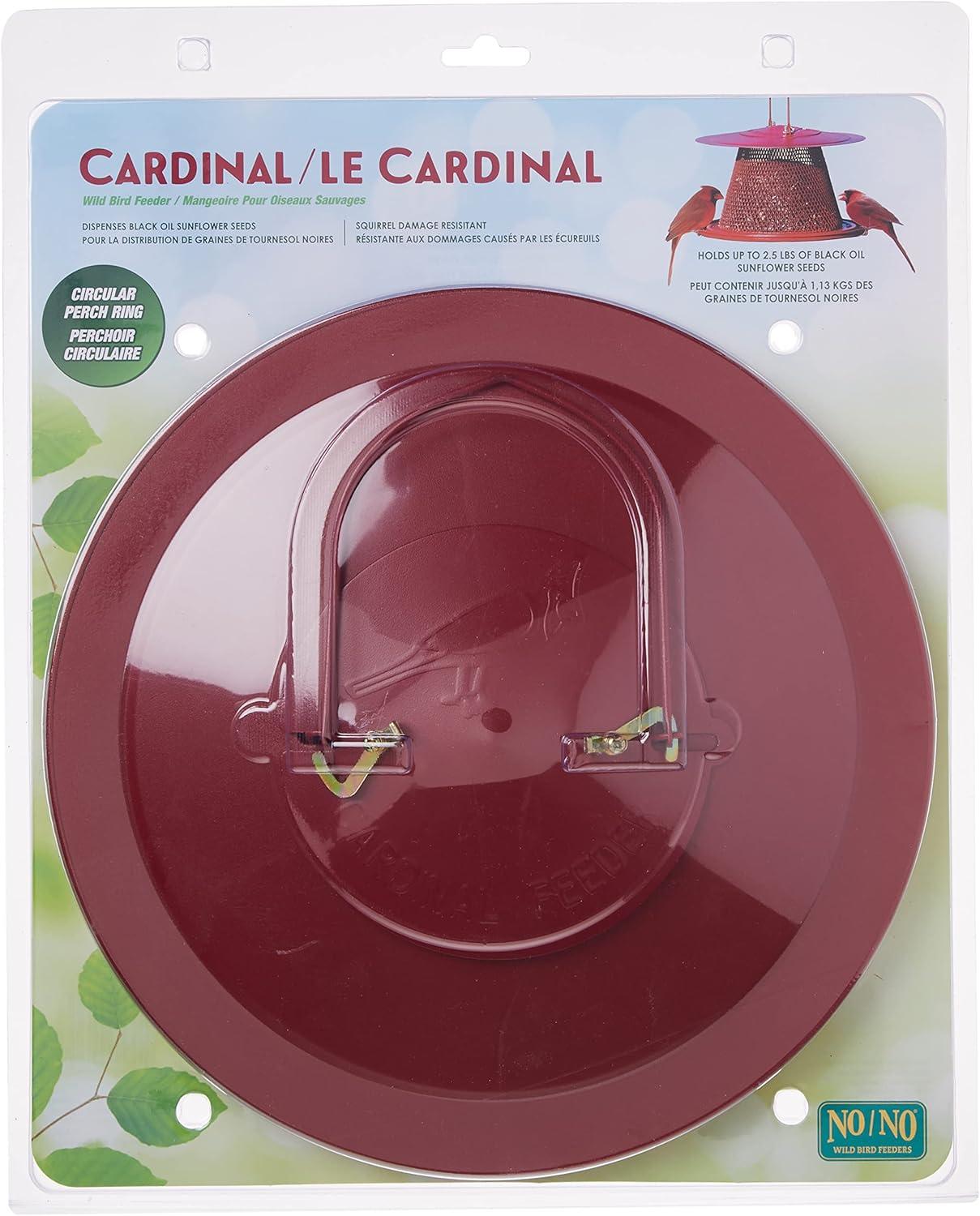 Perky-Pet Red Cardinal Wild Bird Feeder - 2.5 lb Capacity