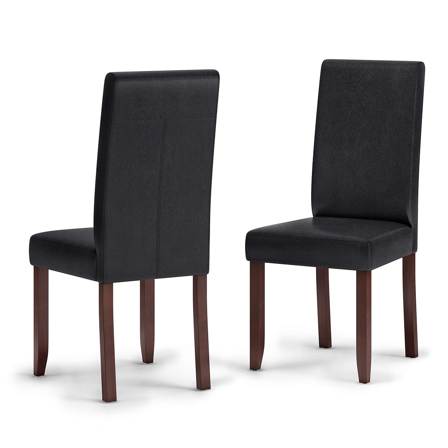 Simpli Home Acadian Solid Wood Dining Chair (Set of 2)