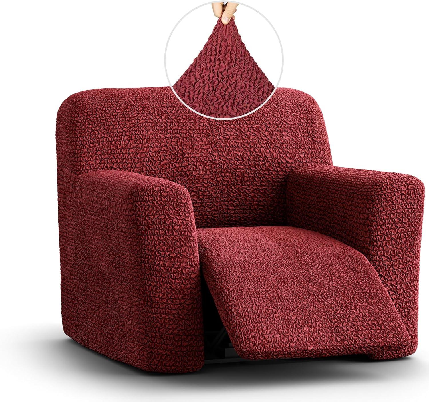 Stretchy Slipcover for Recliner Armchair - Easy to Clean & Durable - Microfibra Collection