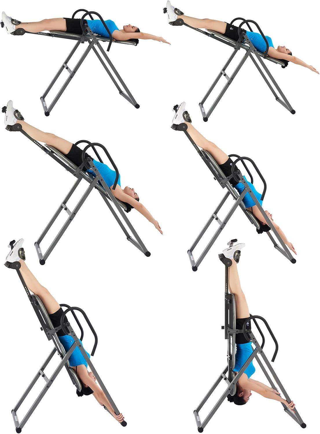 Innova ITX9900 Inversion Table with Air Lumbar Support, Black/Gray