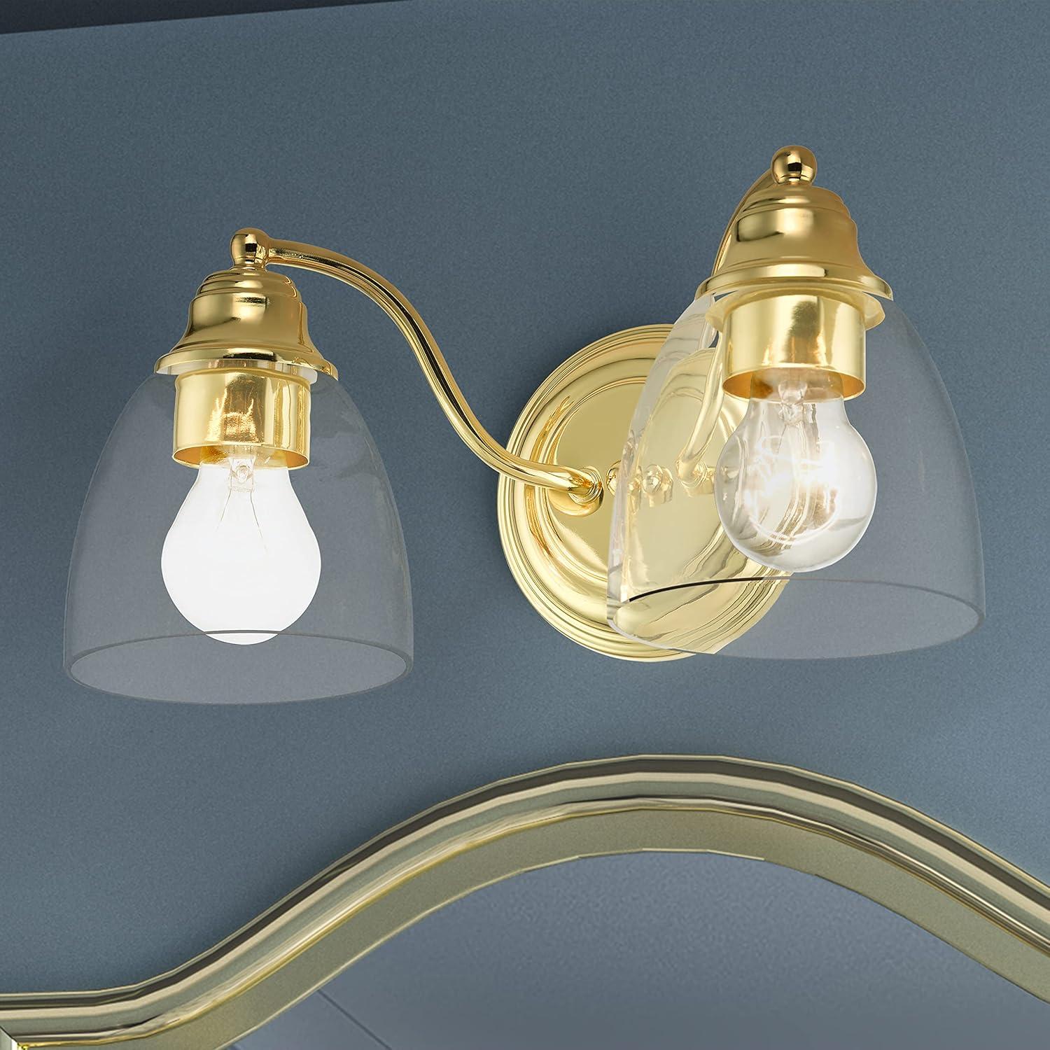 Livex Lighting Montgomery 2 - Light Vanity in  Polished Brass