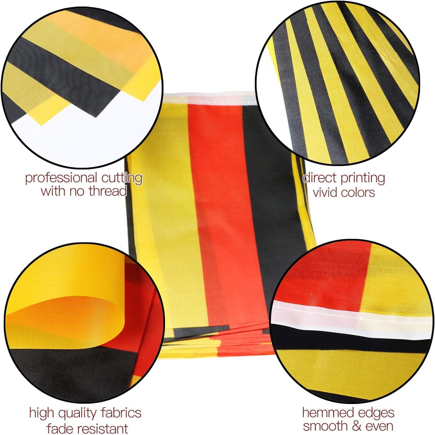 Anley Germany String Flag Pennant Flags, Patriotic Events 3rd of October German Unity Day Decoration Sports Bars - 33 Feet 38 Flags