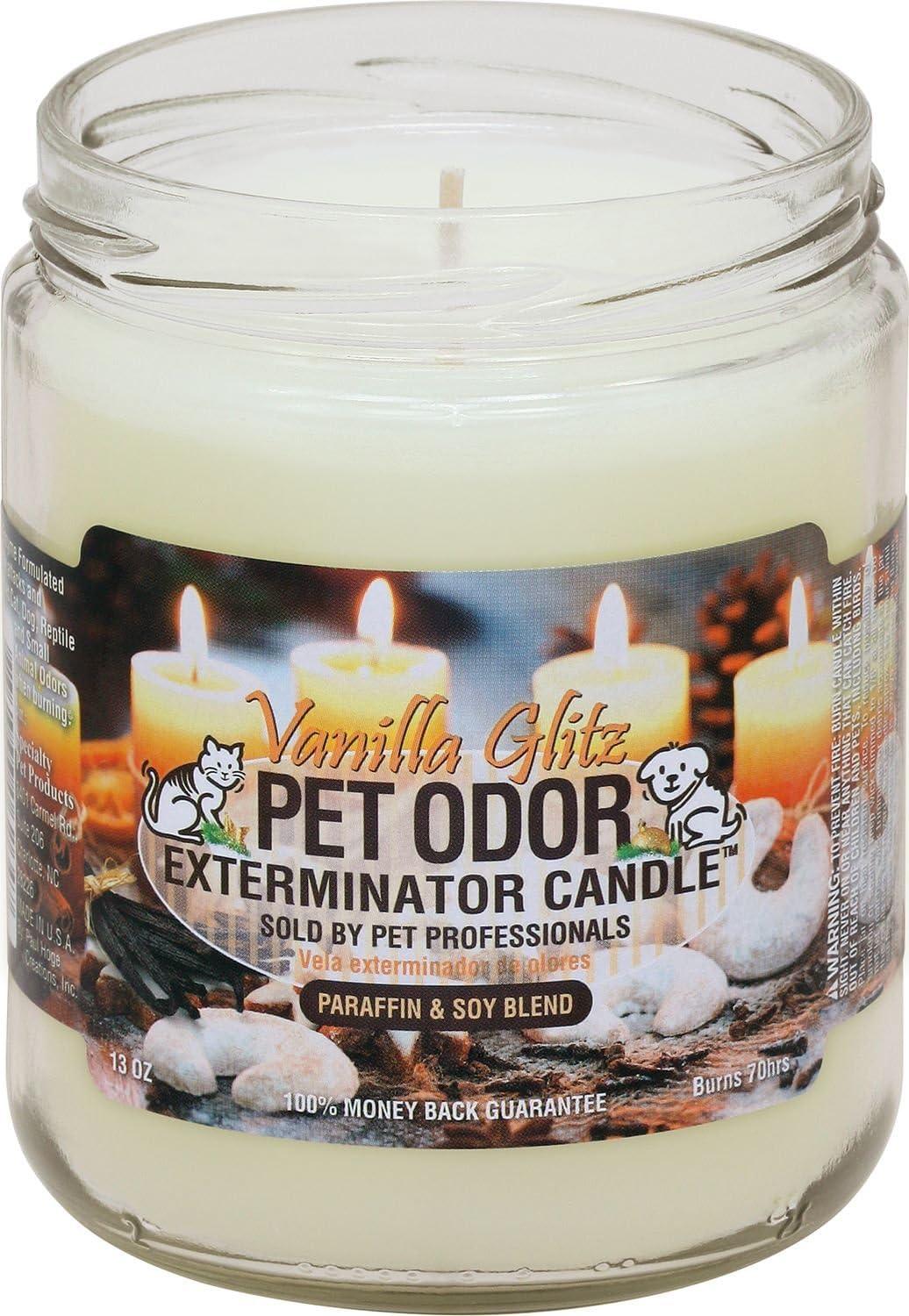 Vanilla Glitz Pet Odor Exterminator Candle, 13 oz