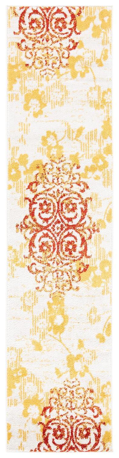 Adirondack ADR114 Machine Made Indoor Runner - Grey/Gold - 2'-2"x9' - Safavieh