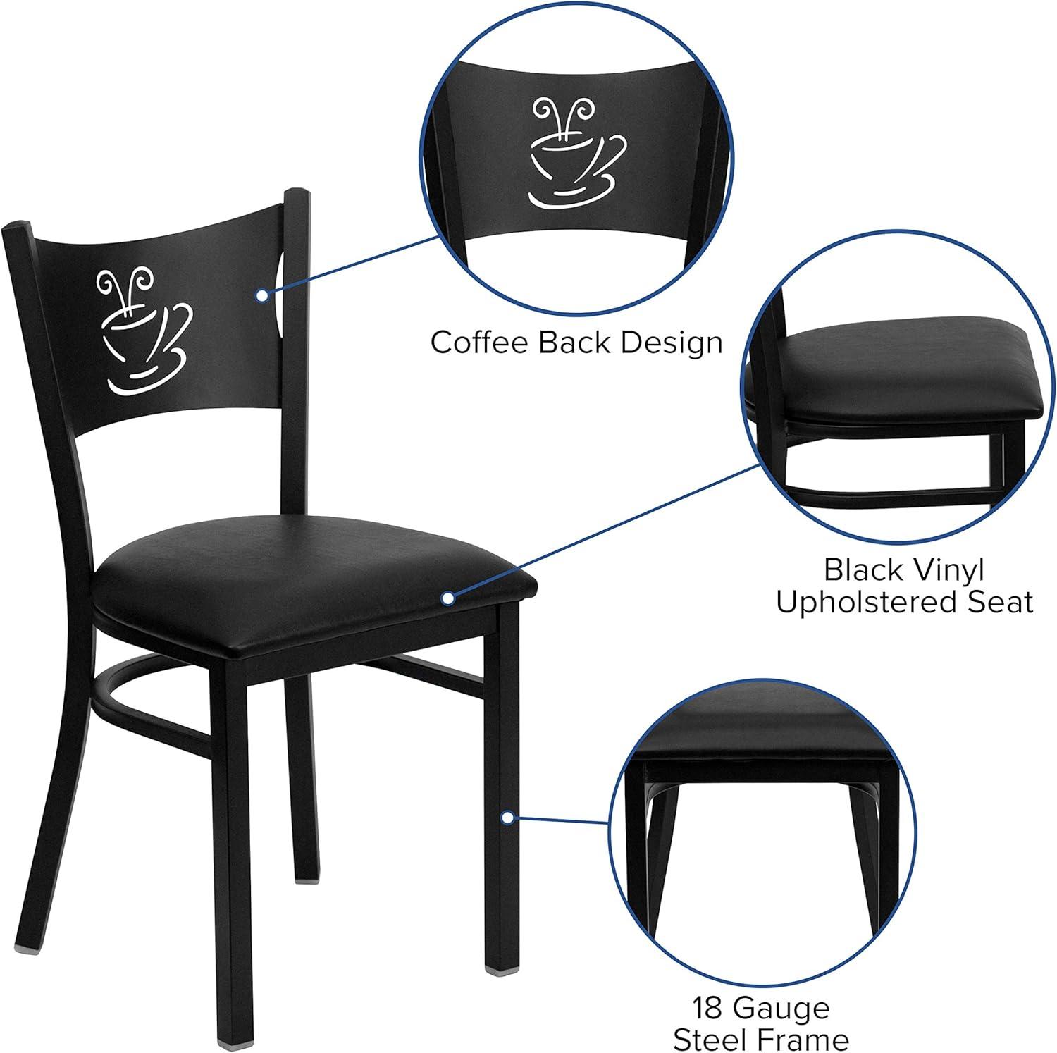 Odyssey Coffee Back Metal Restaurant Chair