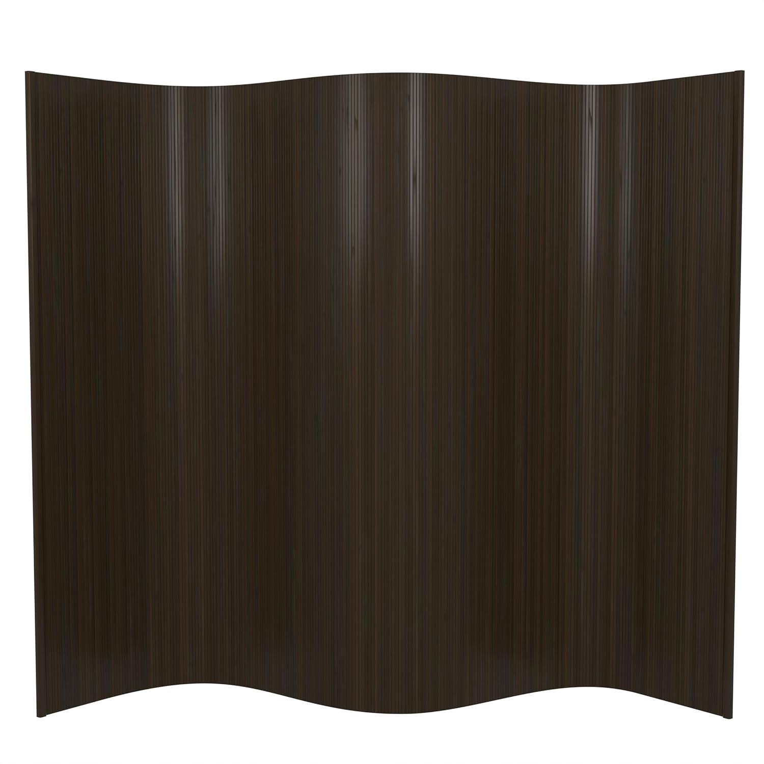 6 ft. Tall Bamboo Wave Screen - Dark Mocha