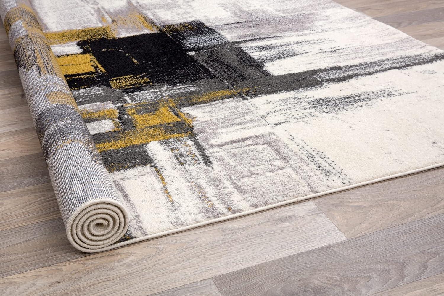 World Rug Gallery Contemporary Modern Abstract Area Rug