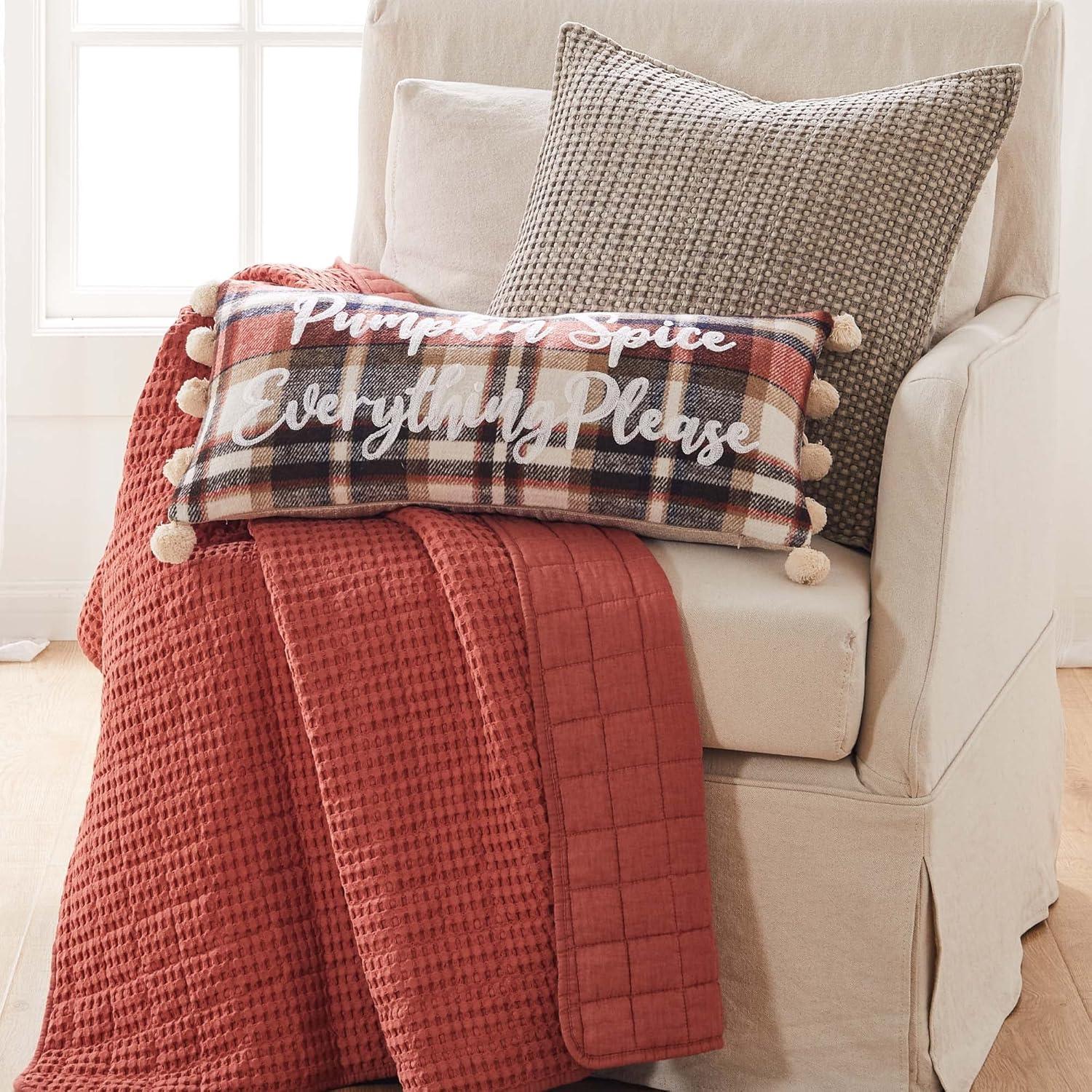 Mills Waffle Quilted Throw - Levtex Home