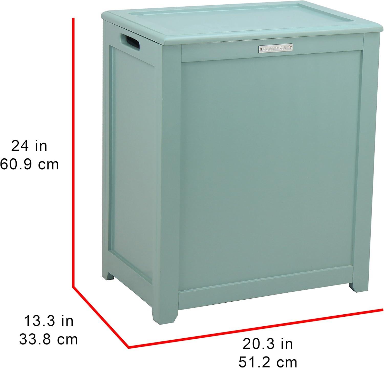 Oceanstar Storage Laundry Hamper, Turquoise