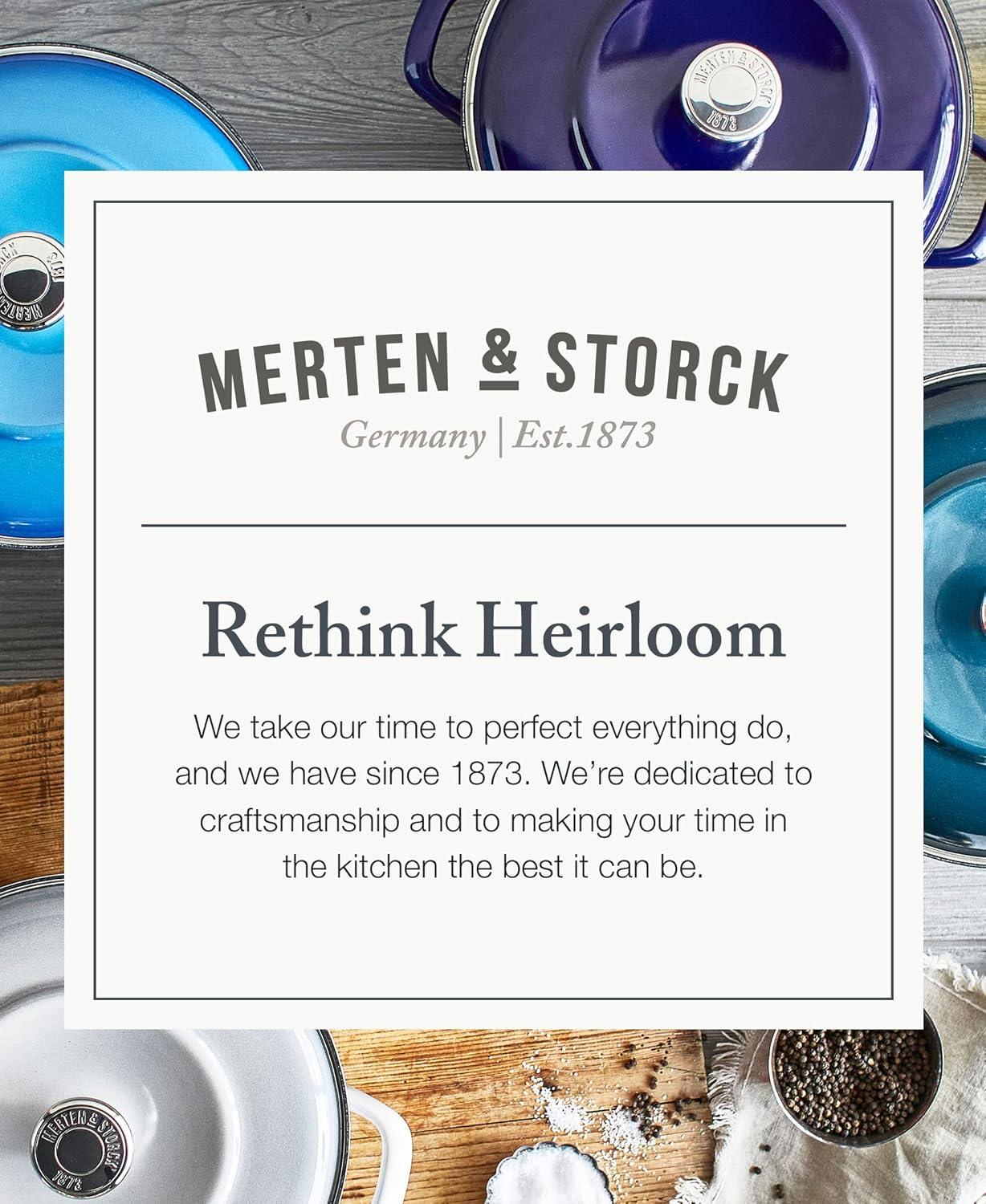Merten and Storck Merten And Storck 7 Quarts Non-Stick Enameled Cast Iron Round Dutch Oven