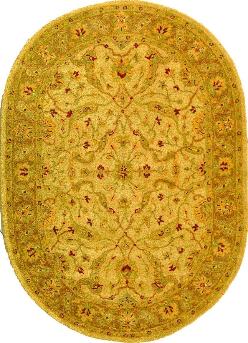 SAFAVIEH Antiquity Beaufort Oriental Wool Area Rug, Brown/Gold, 8'3" x 11'