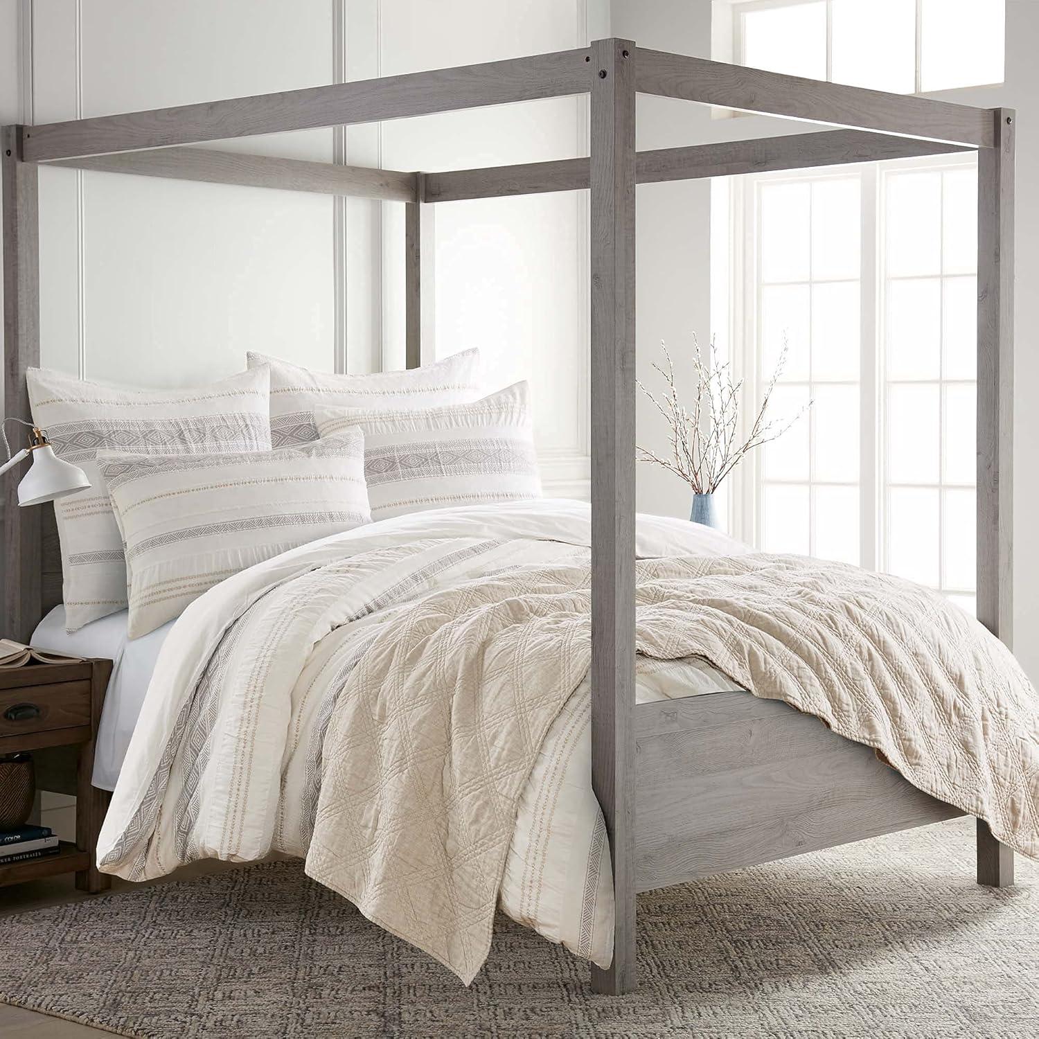 Pickford King/Cal King Comforter Set - Taupe, Grey & Cream - Levtex Home