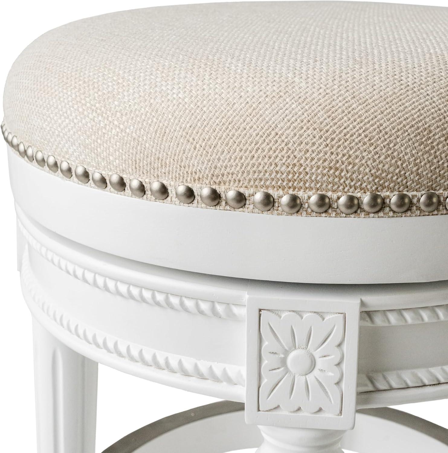 Maven Lane Maven Lane Pullman Backless Stool with Fabric Upholstery