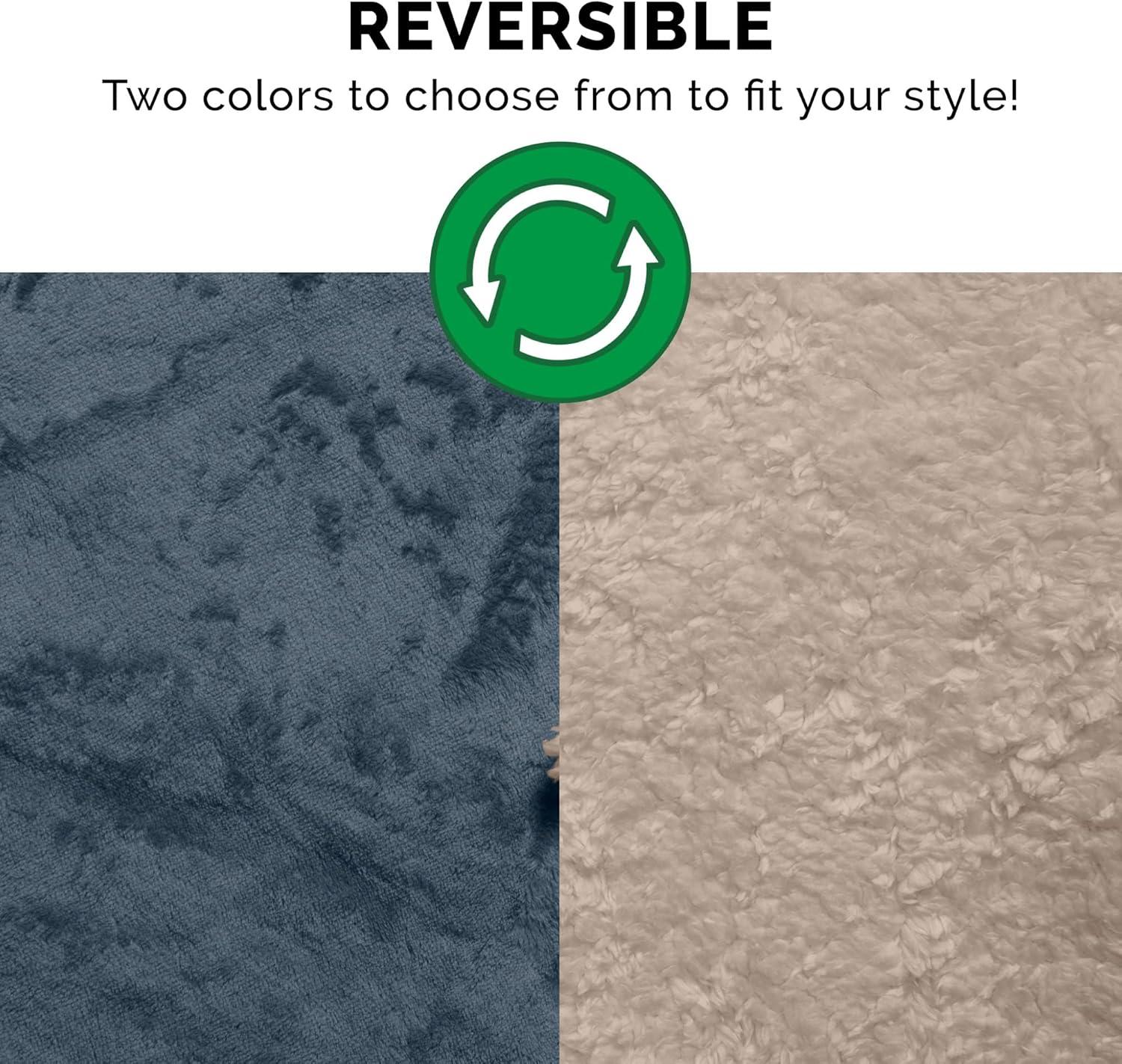 FurHaven Soft-Edge Snuggly & Warm Waterproof Blanket for Cats & Dogs - Small, Cozy Denim