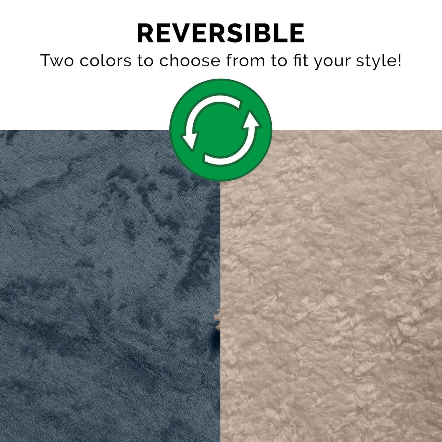 FurHaven Soft-Edge Snuggly & Warm Waterproof Blanket for Cats & Dogs - Small, Cozy Denim