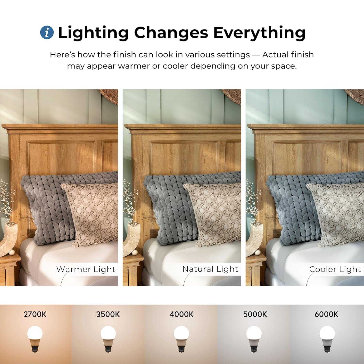 Furniture of America Stratford Solid Wood Queen Panel Bed, Natural Oak