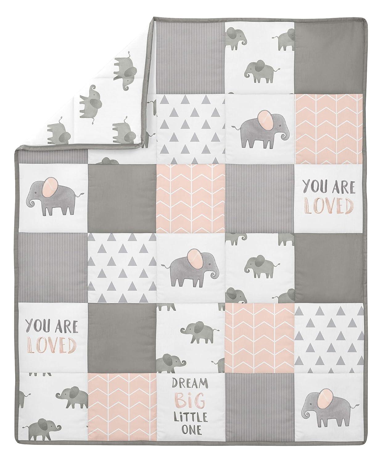Elephant 4 Piece Crib Bedding Set