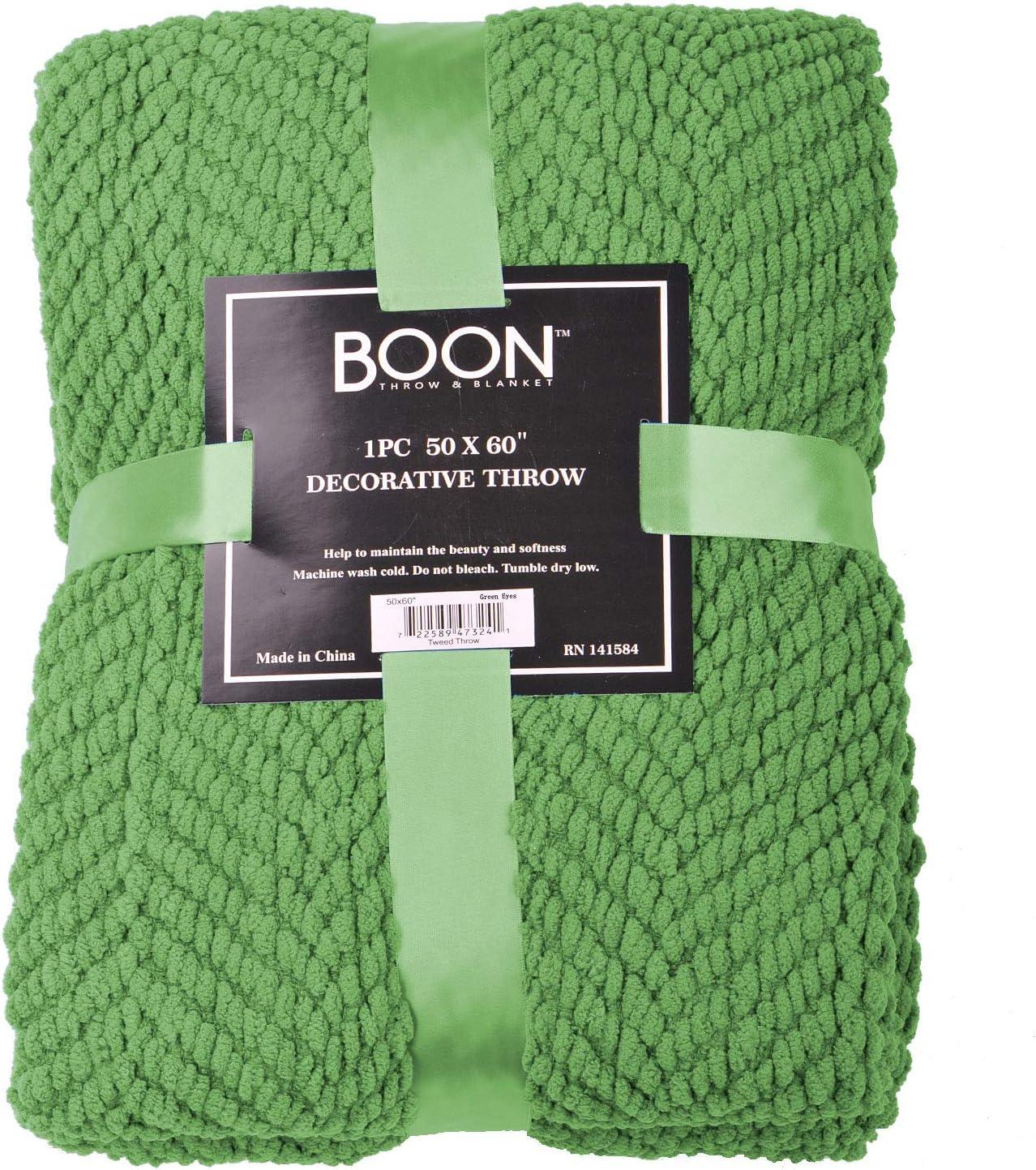 Home Soft Things Tweed Knitted Throw Blanket