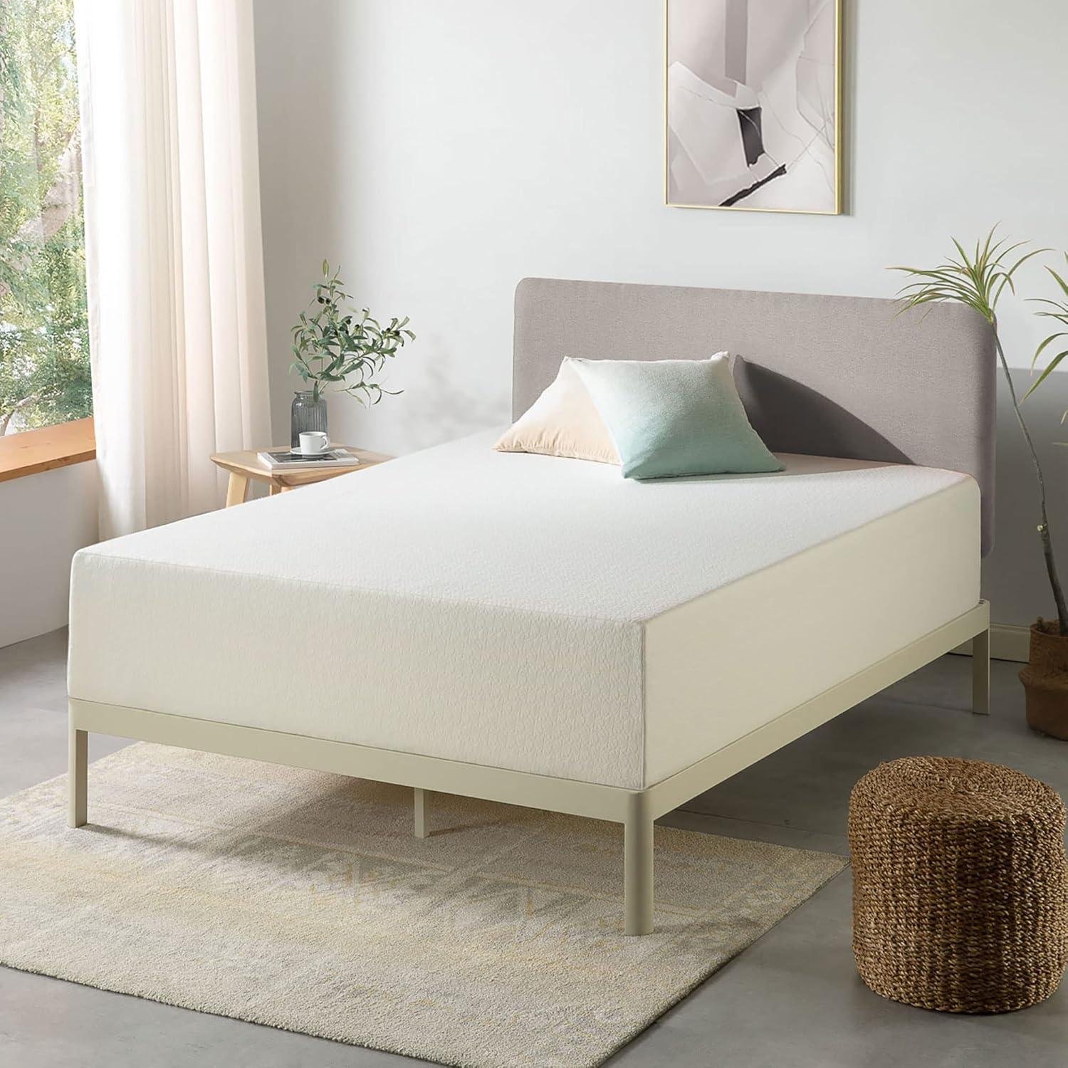 Best Price Mattress 14 Inch King Mattress Bed-In-A-Box, Green Tea Memory Foam