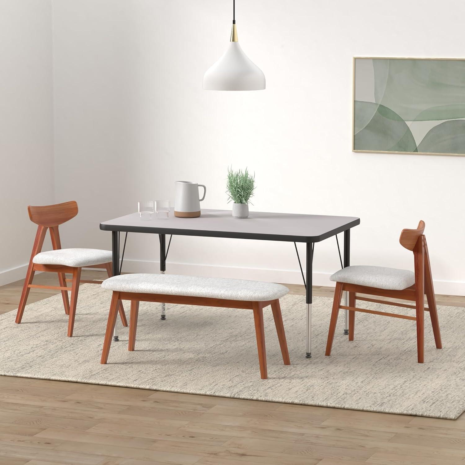 Goddard 24''W x 48''L Rectangular HP Laminate Activity Table - Adjustable Legs