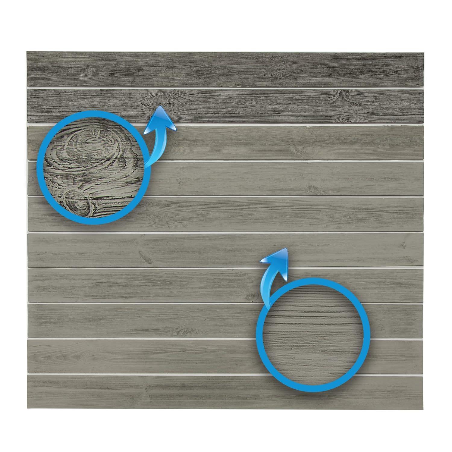 Rustic Grove Wood Planks (Mixed Gray-Dark)