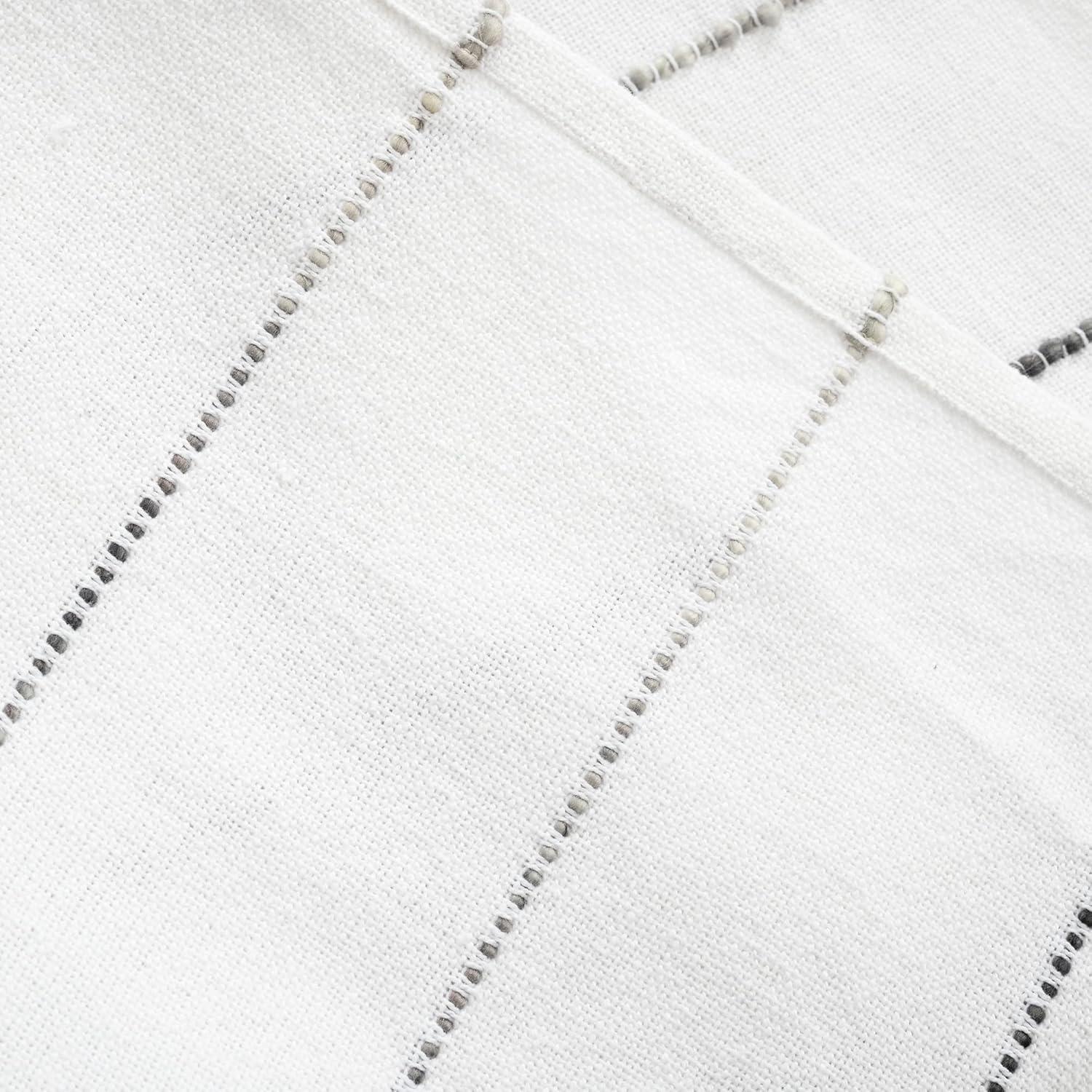 Ombre Stripe Yarn Dyed Cotton Throw Gray/Multi Single 50X60